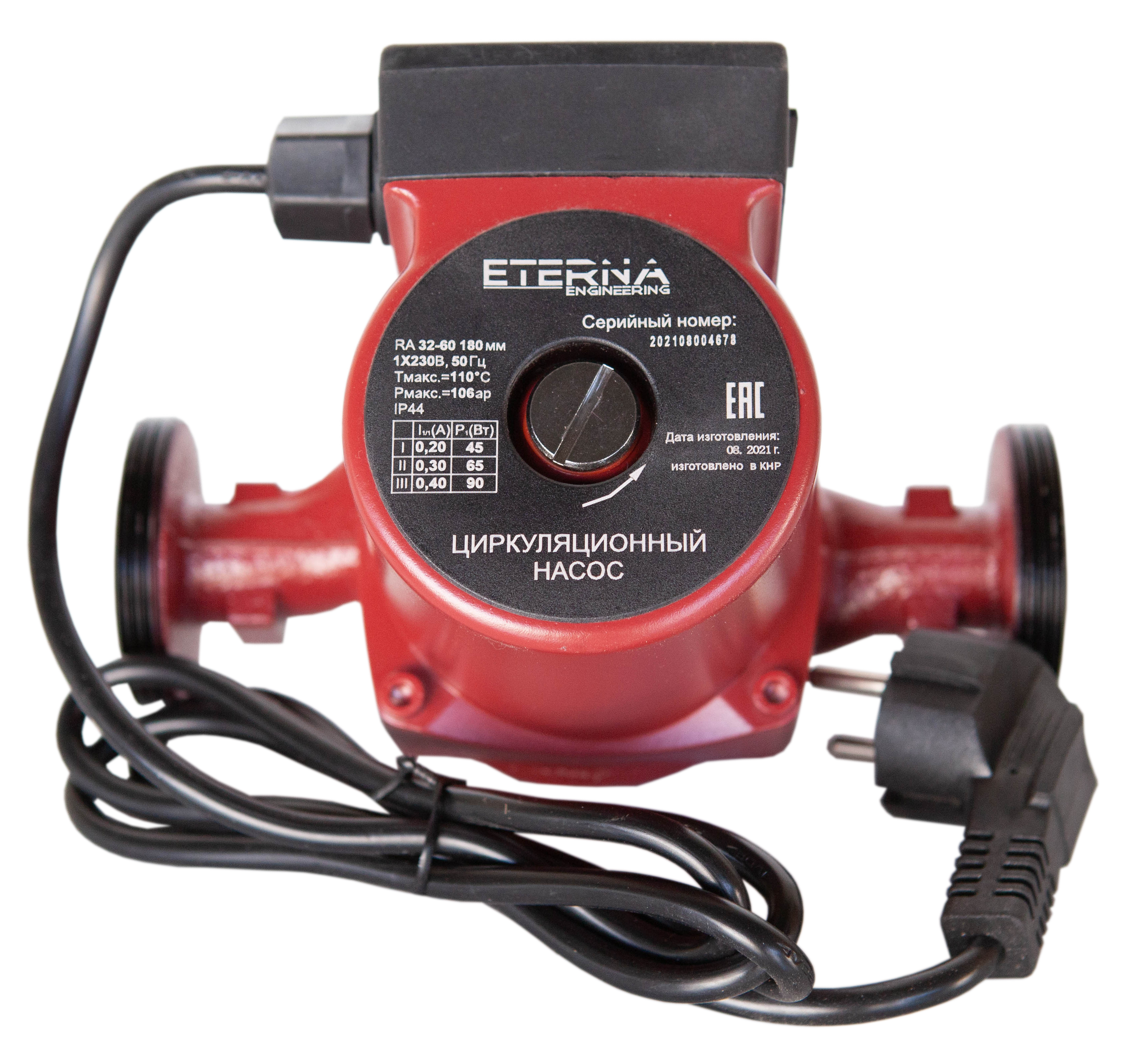 Изображение товара Циркуляционный насос Eterna Engineering RA 32 60 для систем отопления и водоснабжения