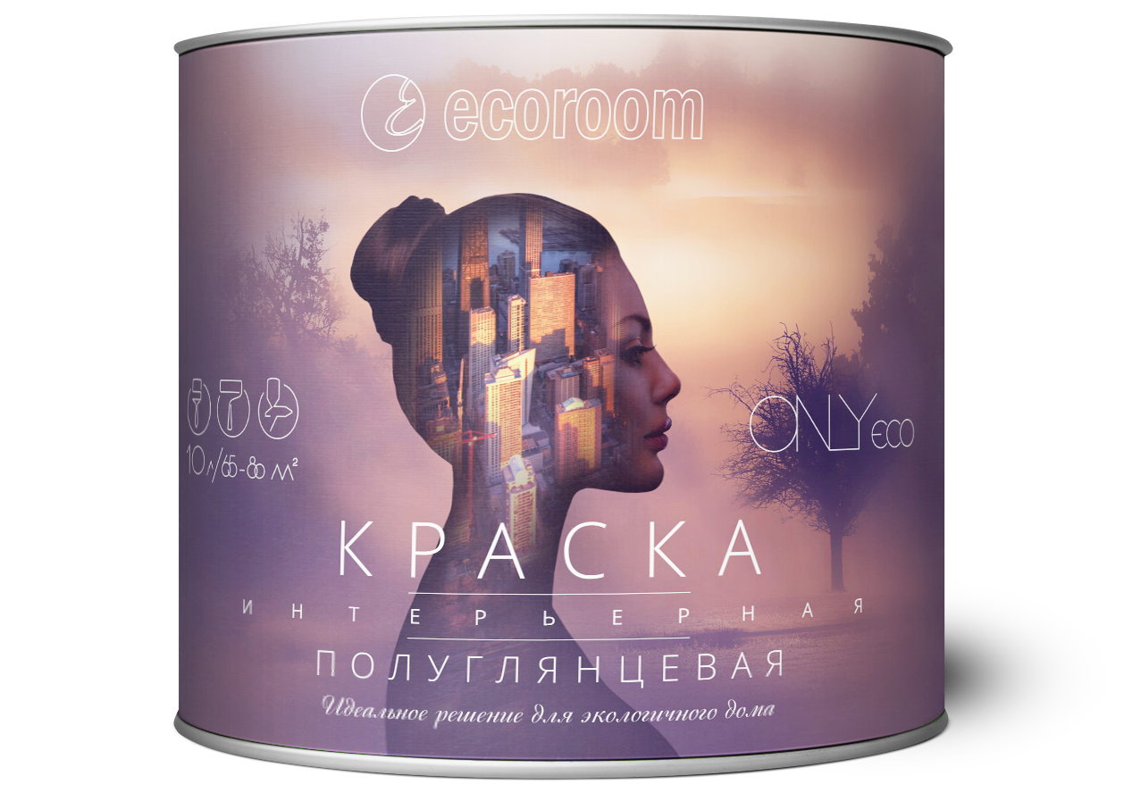 Изображение товара Интерьерная краска ONLYECO 992-2-5 белая 5 л для стен и потолков