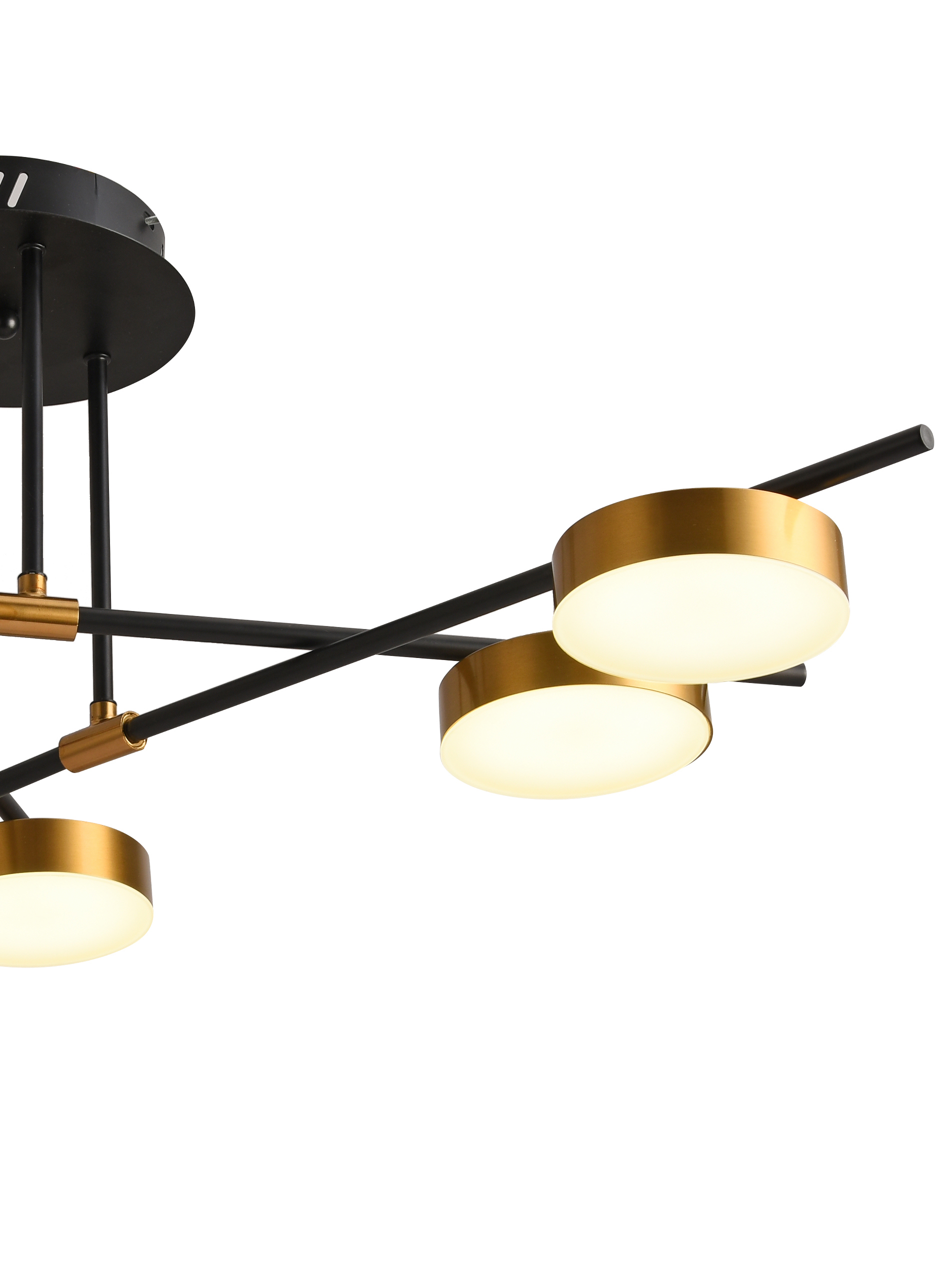 Изображение товара Люстра потолочная светодиодная NATALI KOVALTSEVA LED LAMPS 81101/6C GOLD BLACK