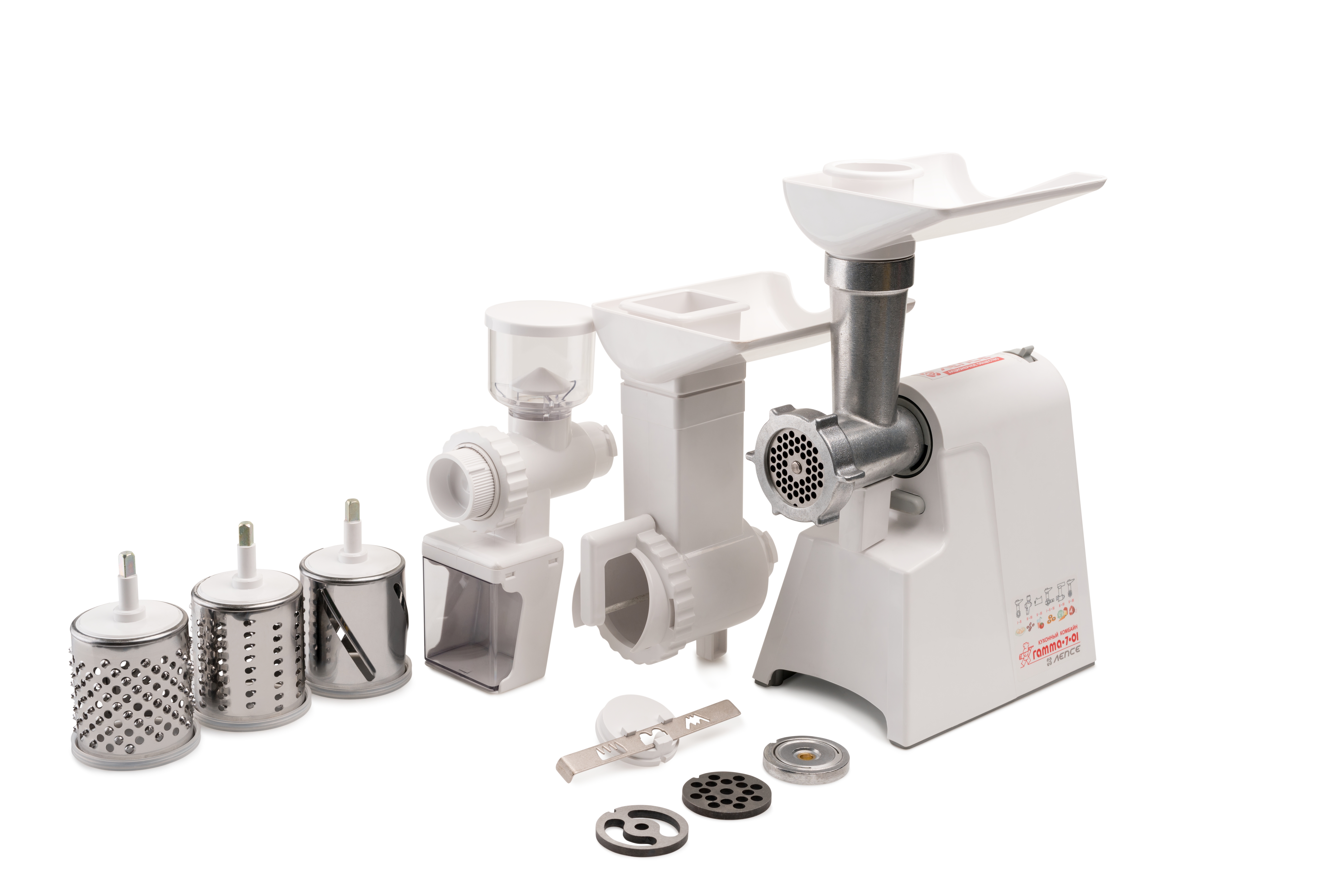 Изображение товара Мясорубка электрическая Лепсе 700 Вт Гамма-7 комплект 1 цвет белый
