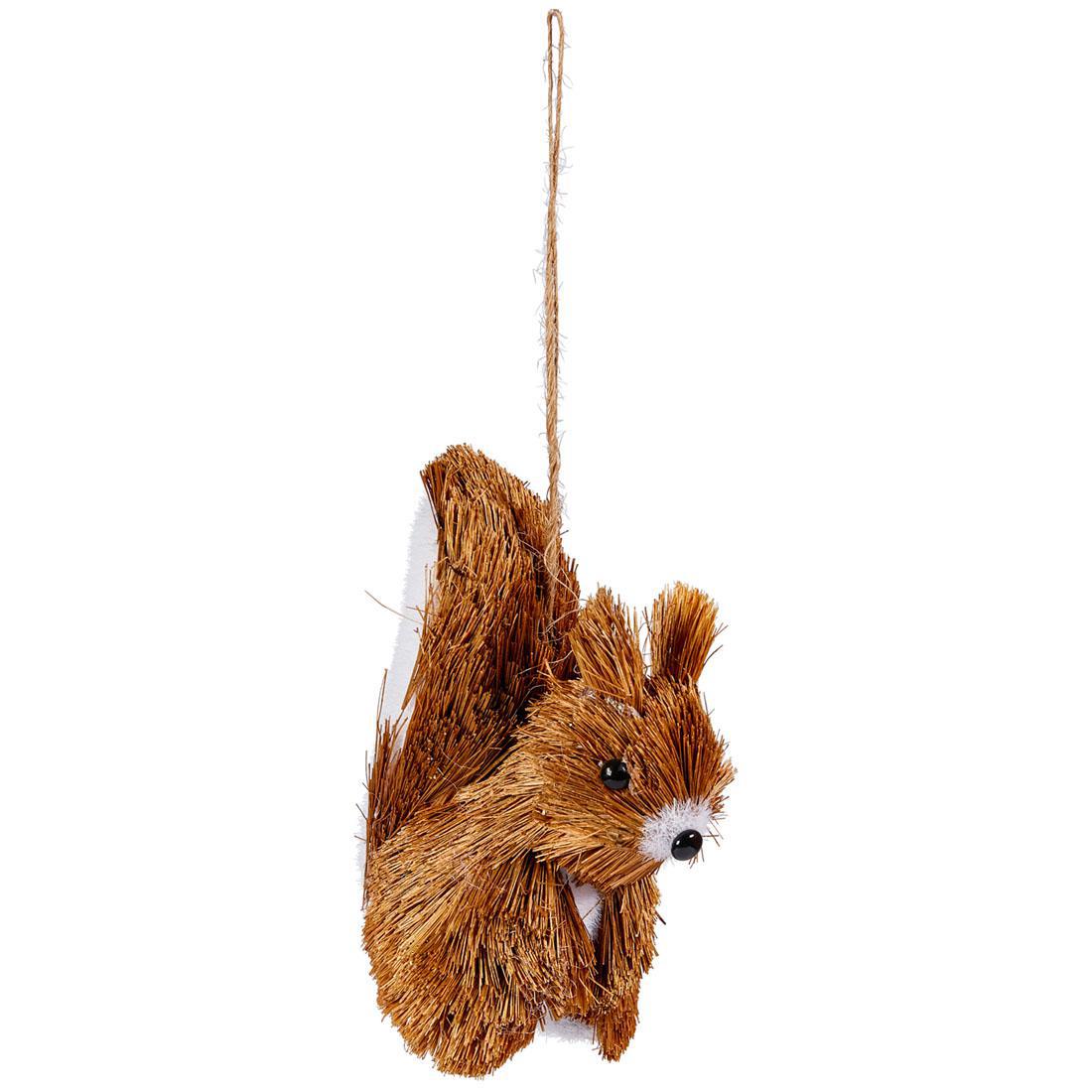 Изображение товара Белка Tri-International 07849 — декоративная елочная игрушка из сизаля