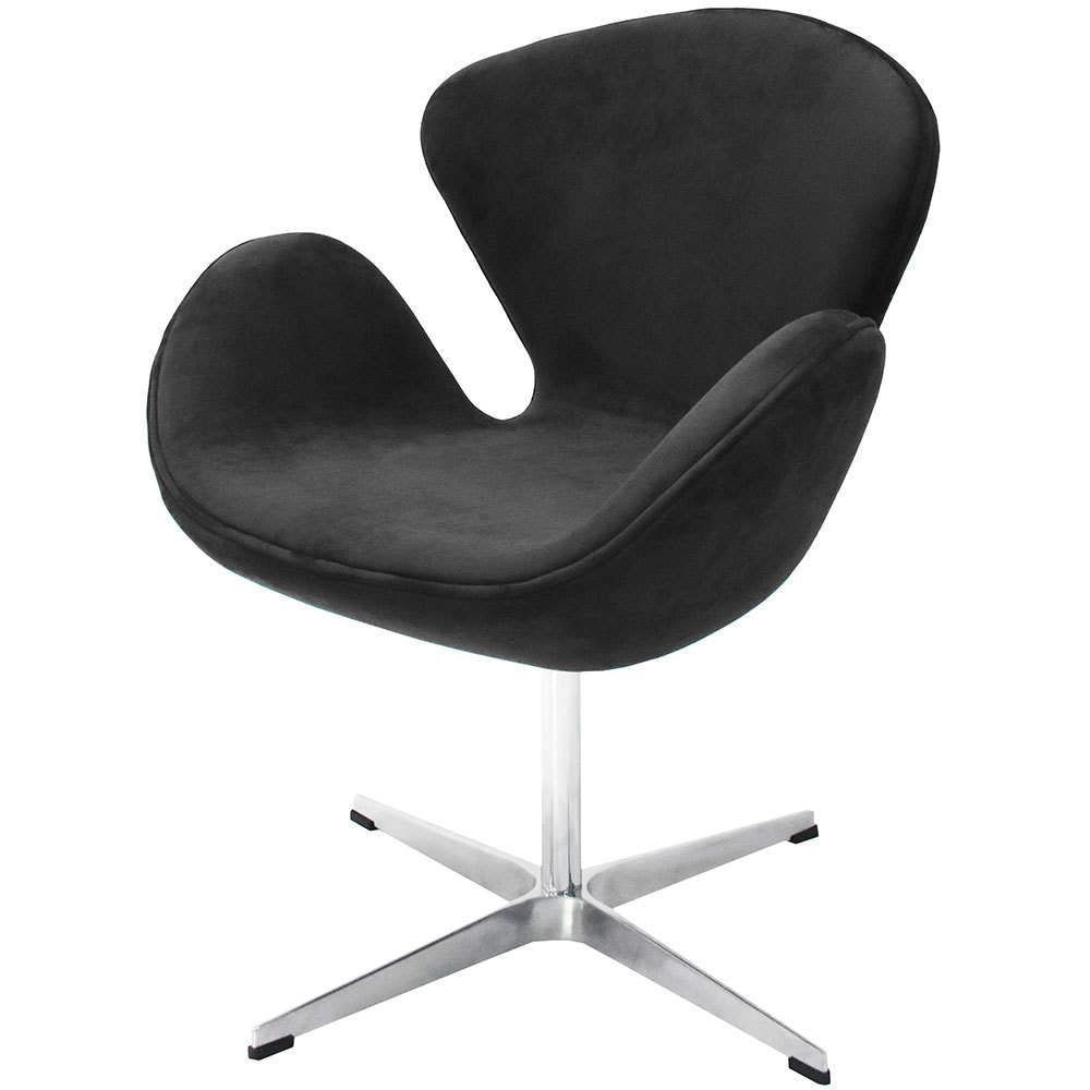 Изображение товара Кресло Bradex Swan chair 70x80x61 см металл цвет графит