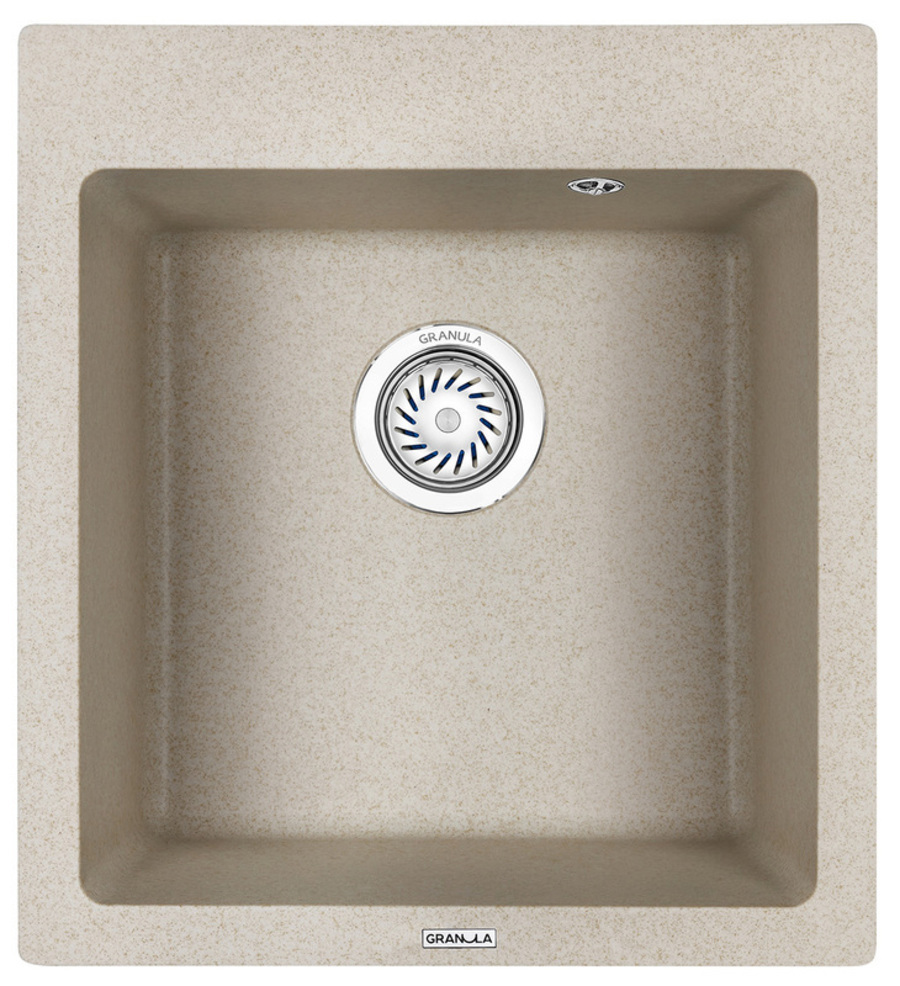 Изображение товара Мойка кухонная кварцевая GRANULA GR-4651 465*510 мм пирит, врезная, матовая