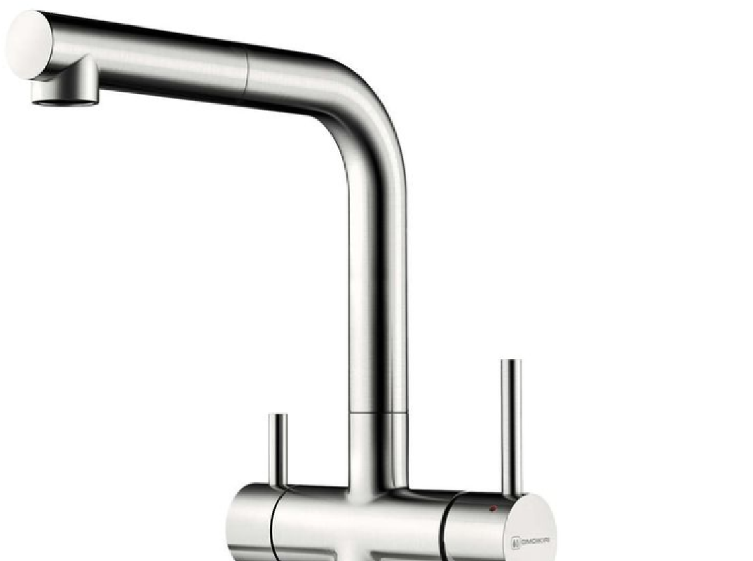 Изображение товара Однорычажный кухонный смеситель Omoikiri Takamatsu-S из нержавеющей стали 25.3 см