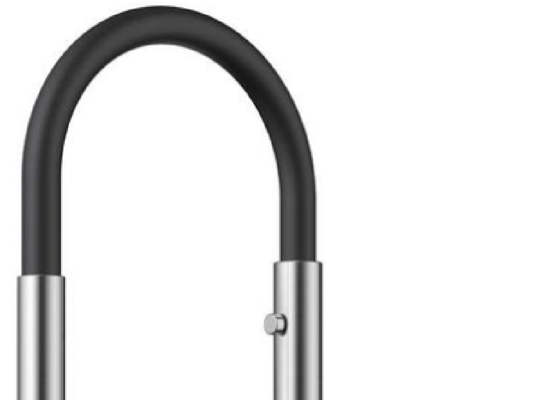 Изображение товара Однорычажный смеситель Omoikiri Osaka излив 21 см черный с кристаллами Swarovski