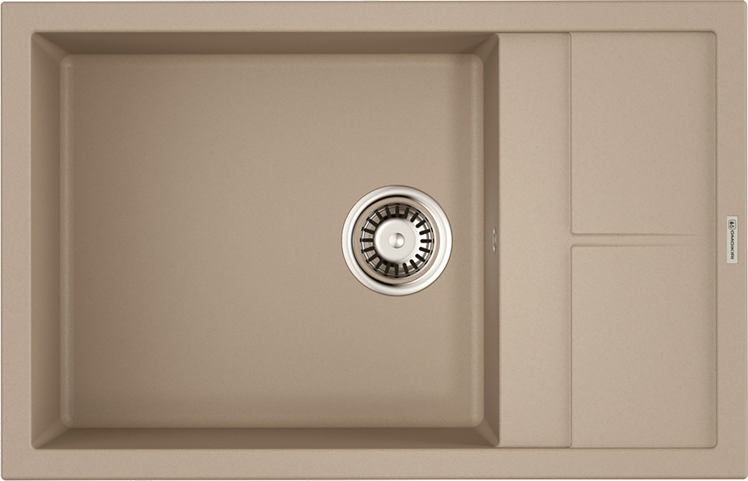 Изображение товара Кухонная мойка OMOIKIRI Sumi 78-LB из искусственного гранита, бежевый