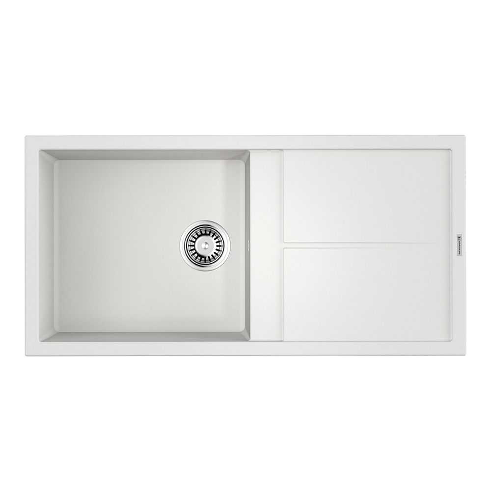 Изображение товара Кухонная мойка OMOIKIRI Sumi 100-WH 100x50см искусственный гранит/белый Изображение товара Кухонная мойка OMOIKIRI Sumi 100-WH 100x50см искусственный гранит/белый