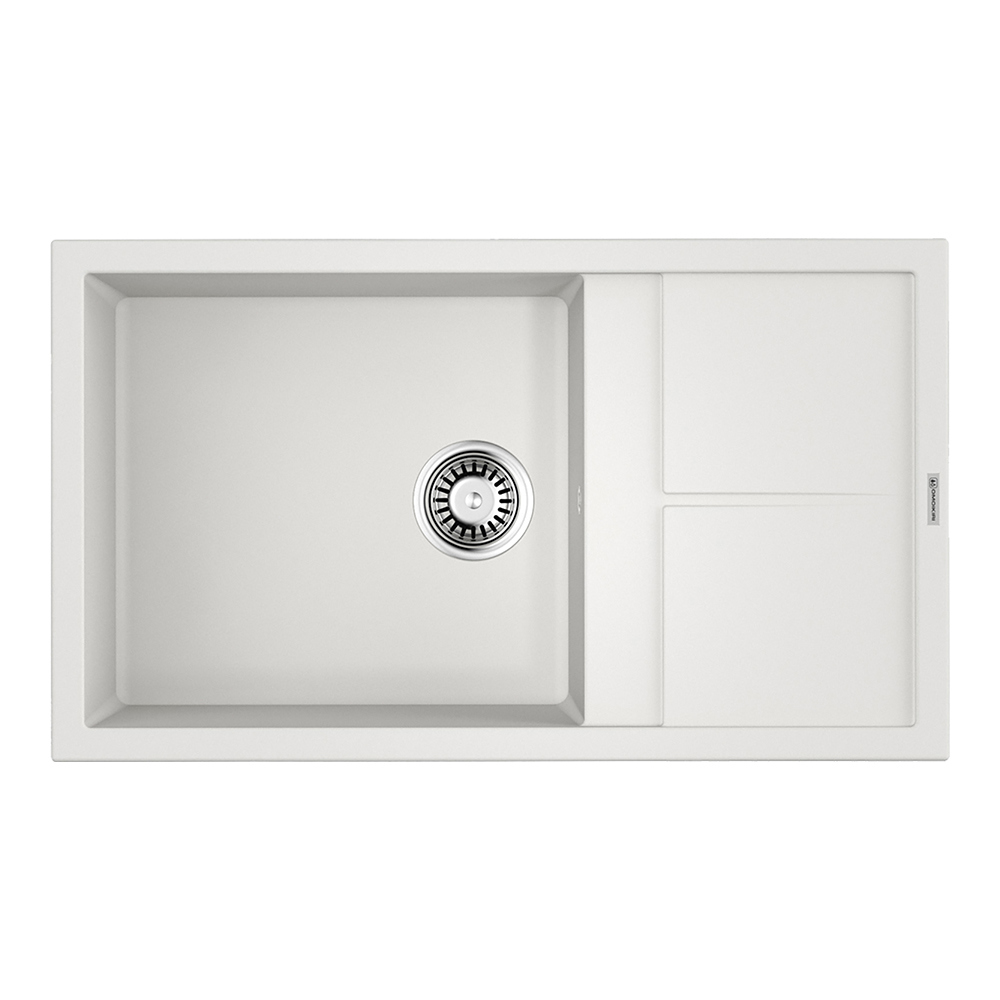 Изображение товара Кухонная мойка OMOIKIRI Sumi 86-WH 86x50см искусственный гранит/белый Изображение товара Кухонная мойка OMOIKIRI Sumi 86-WH 86x50см искусственный гранит/белый