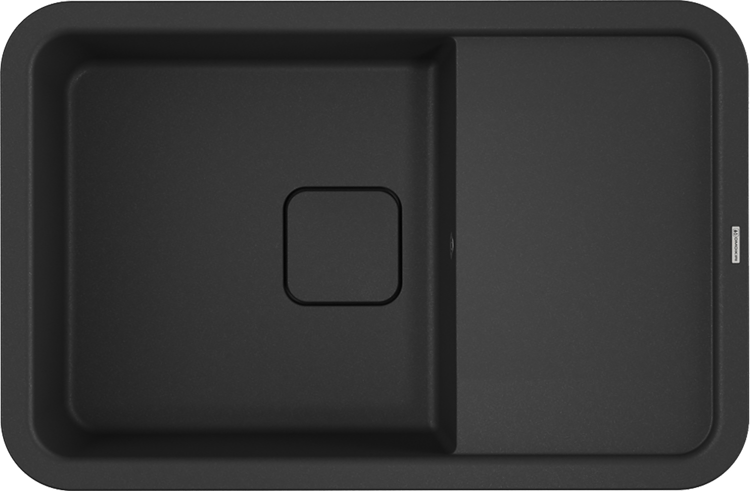 Изображение товара Кухонная мойка OMOIKIRI Tasogare 78-BL из искусственного гранита черная