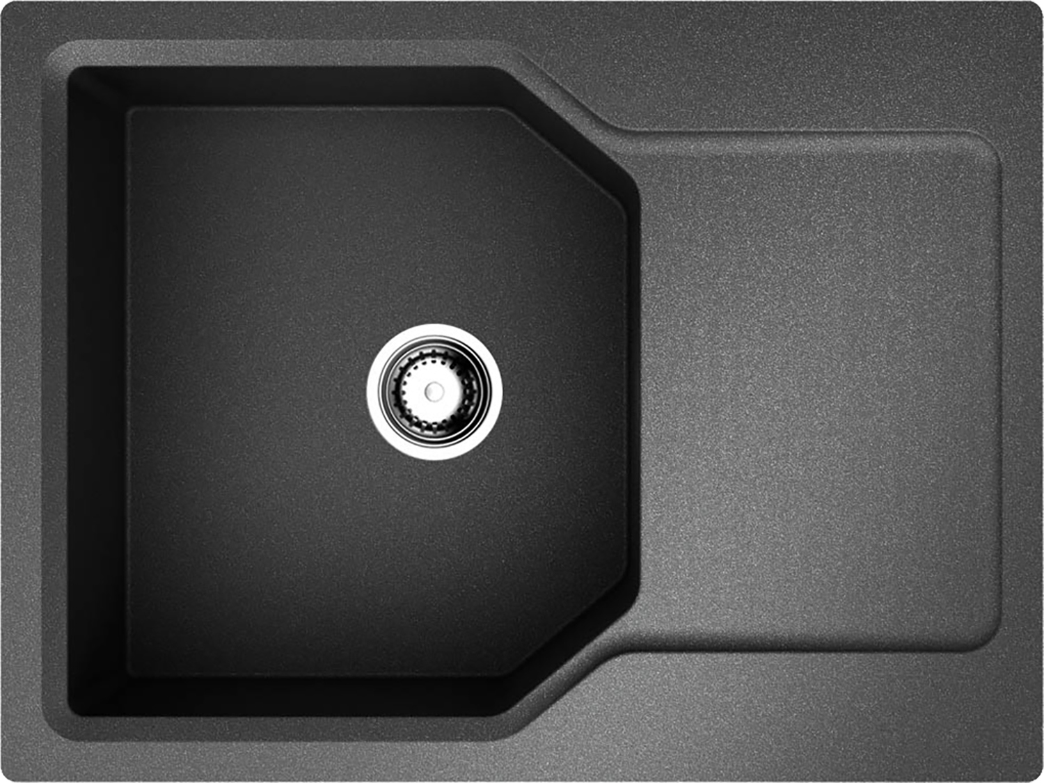 Изображение товара Кухонная мойка OMOIKIRI Yonaka 65-BL 65x51см искусственный гранит/черный