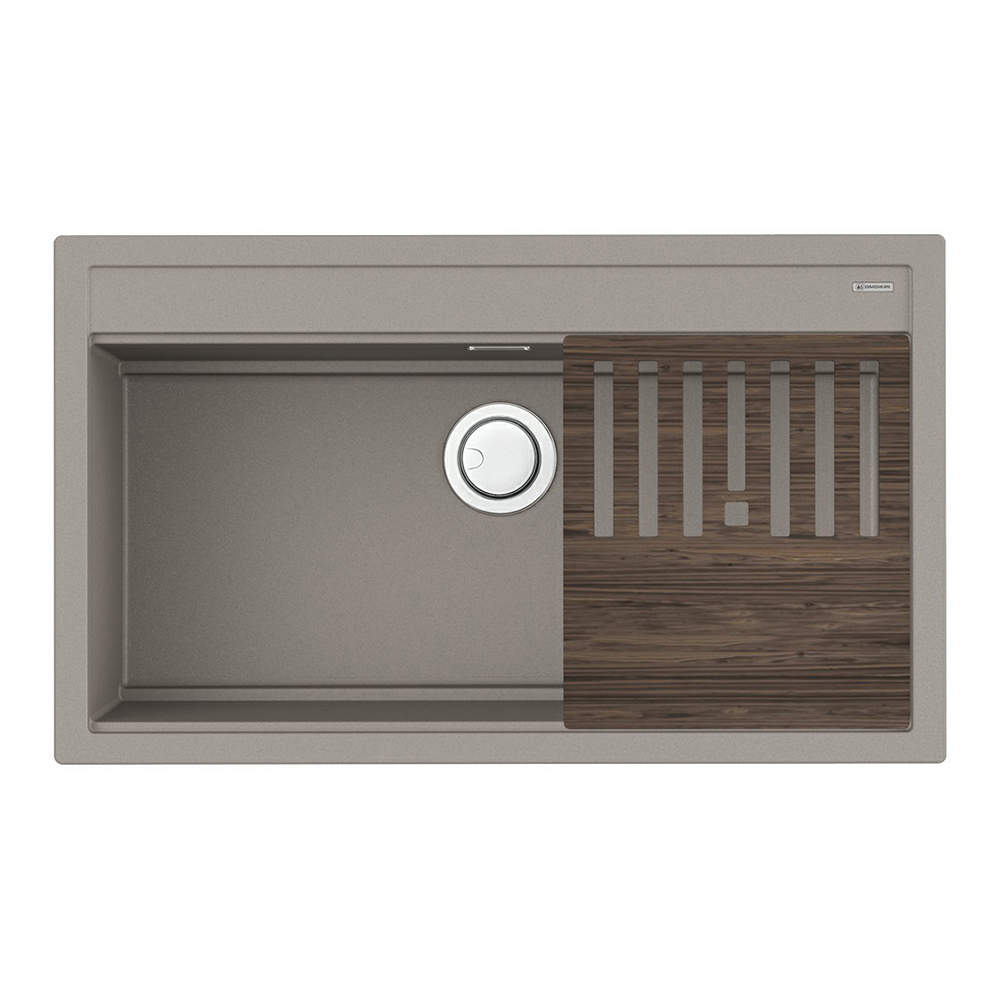 Изображение товара Кухонная мойка OMOIKIRI Kitagawa 86-LB-GR 86x51см керамика/leningrad grey