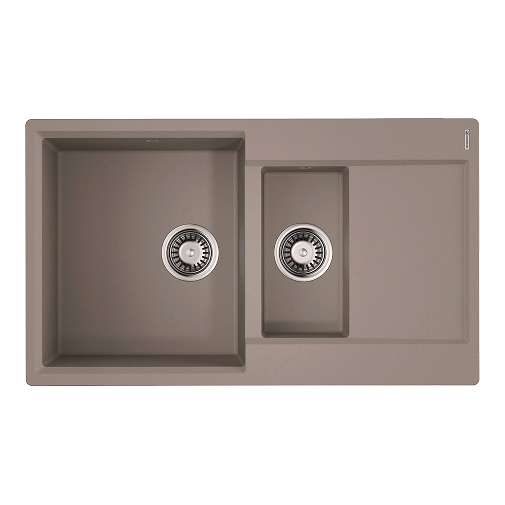 Изображение товара Кухонная мойка OMOIKIRI Daisen 86-2-GR 86x51см искусственный гранит/leningrad grey