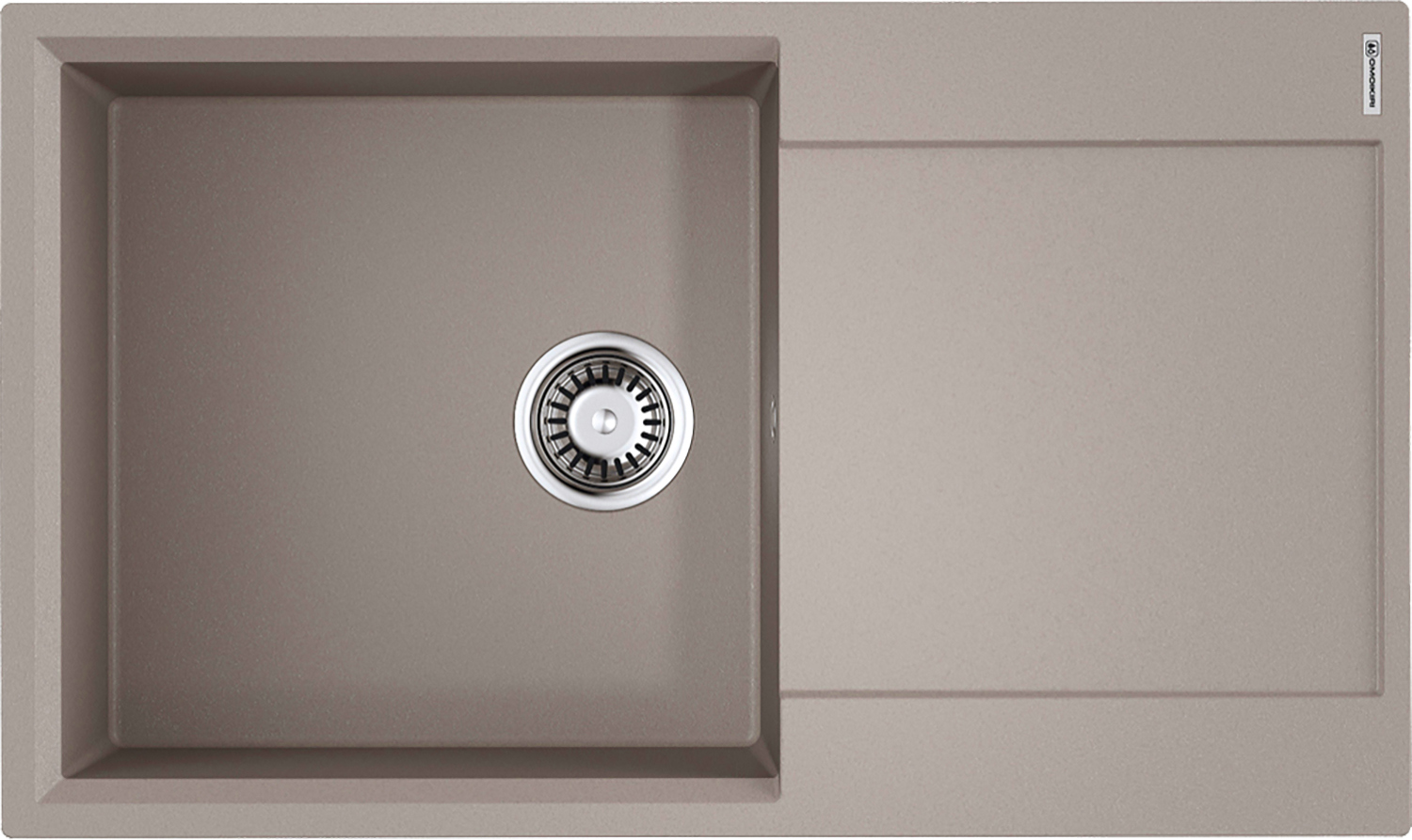 Изображение товара Кухонная мойка OMOIKIRI Daisen 86-GR 86x50см искусственный гранит/Leningrad grey