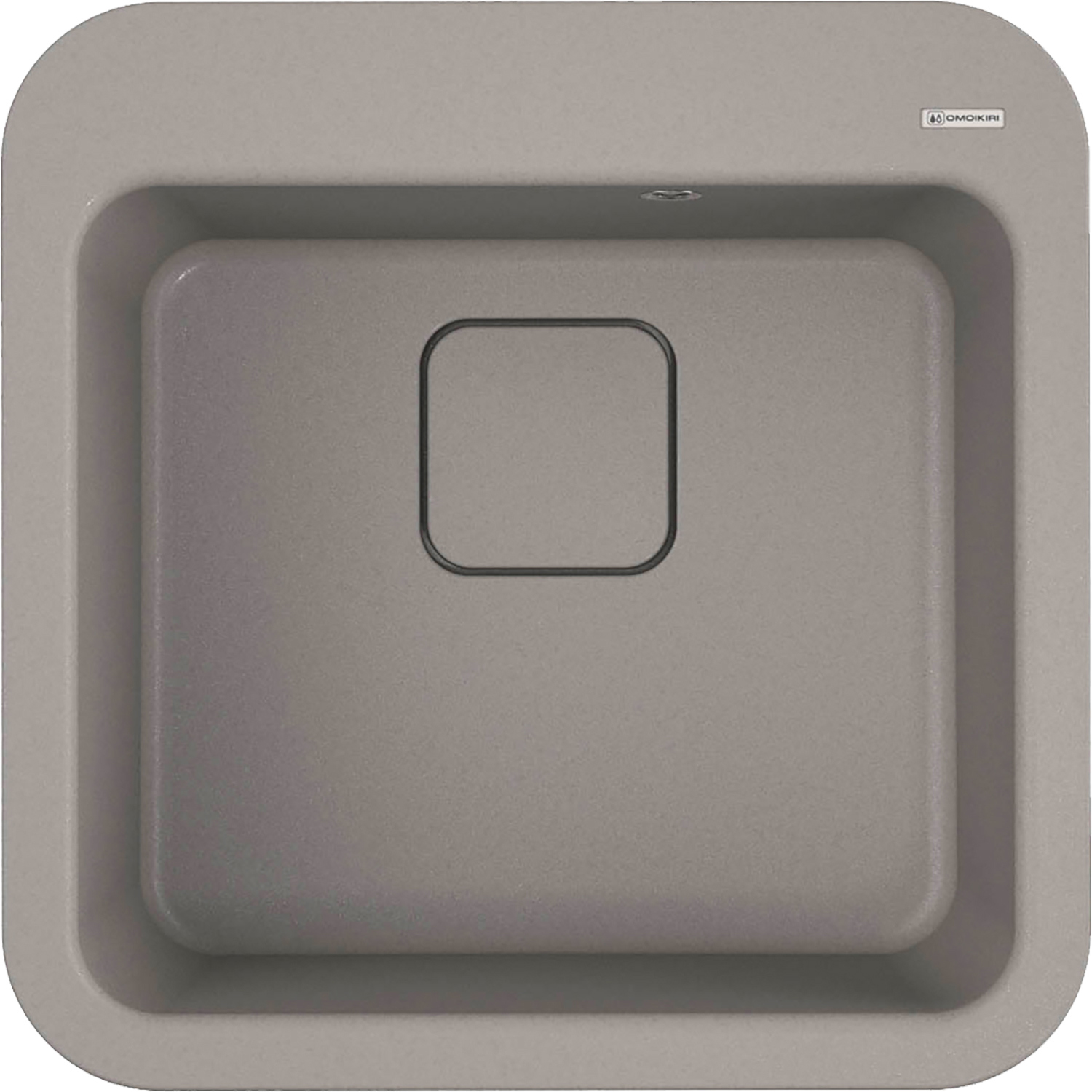 Изображение товара Кухонная мойка OMOIKIRI Tasogare 51-GR 51x51см искусственный гранит/leningrad grey