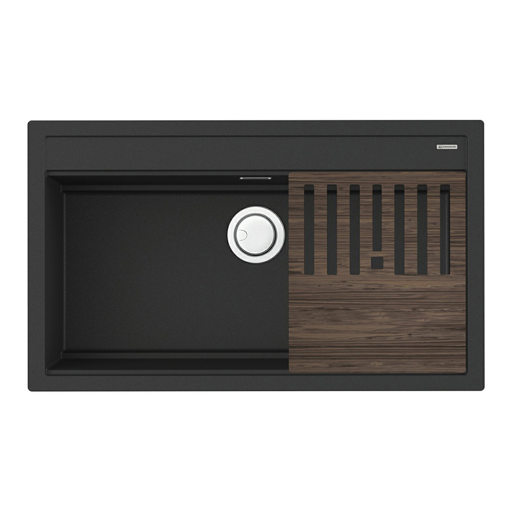 Изображение товара Кухонная мойка OMOIKIRI Kitagawa 86-LB-GB 86x51см керамика/графит