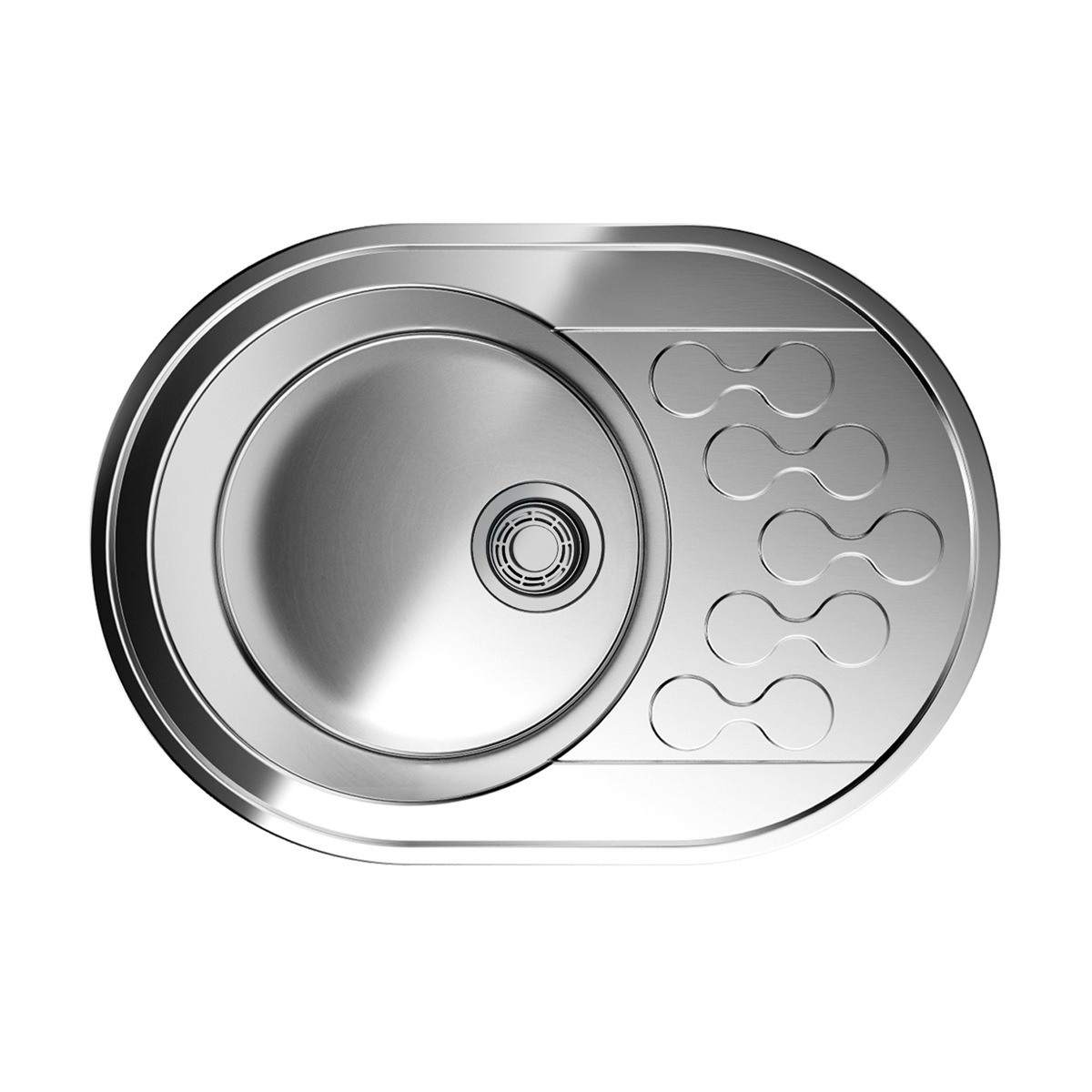 Изображение товара Врезная мойка Omoikiri Kasumigaura 65x46x18 см нержавеющая сталь цвет нержавеющая сталь