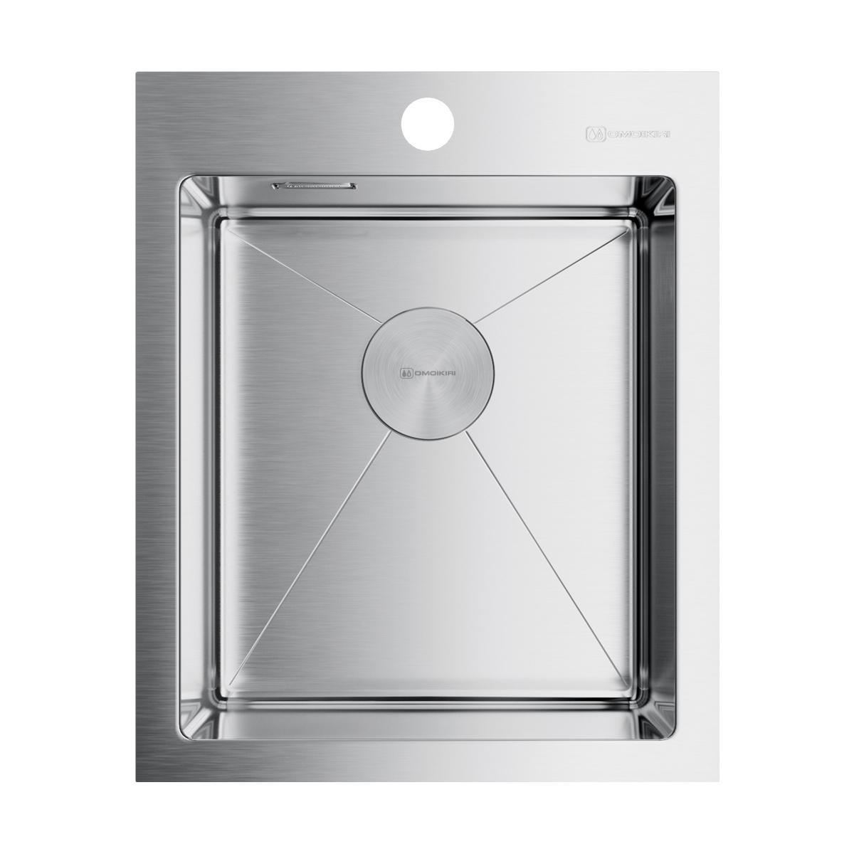Изображение товара Кухонная мойка OMOIKIRI Akisame 41-IN 41x51см нержавеющая сталь/нержавеющая сталь