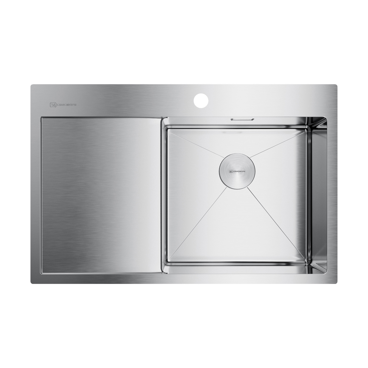 Изображение товара Кухонная мойка OMOIKIRI Akisame 78-IN-R 78x51 см нержавеющая сталь
