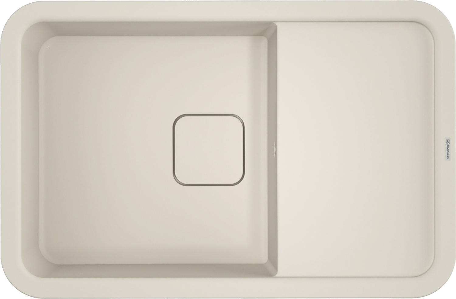 Изображение товара Кухонная мойка OMOIKIRI Tasogare 78-PA 78x51см искусственный гранит/пастила