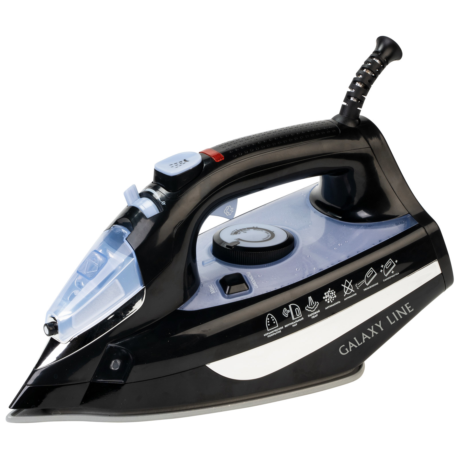 Изображение товара Утюг GALAXY LINE GL6129 паровой керамический мощный вертикальное отпаривание
