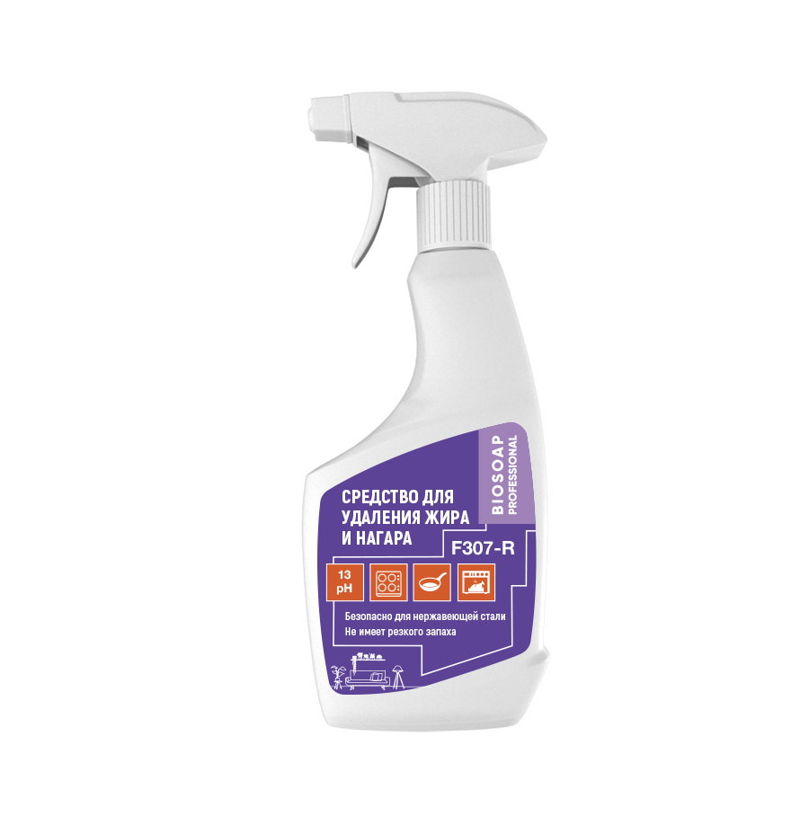 Изображение товара Средство для удаления жира и нагара BIOSOAP PROFESSIONAL F307-R 500 мл