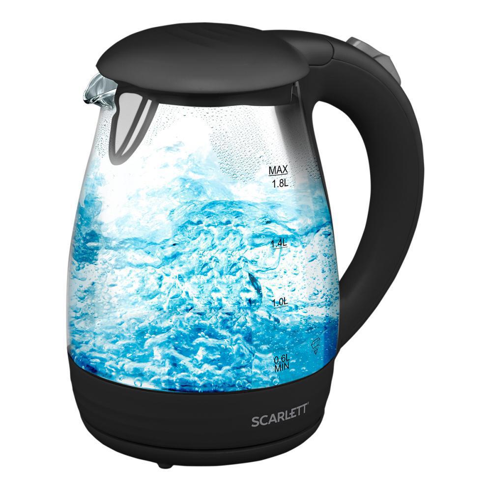 Изображение товара Электрический чайник SCARLETT SC-EK27G61 BL 1.8 л с подсветкой и фильтром