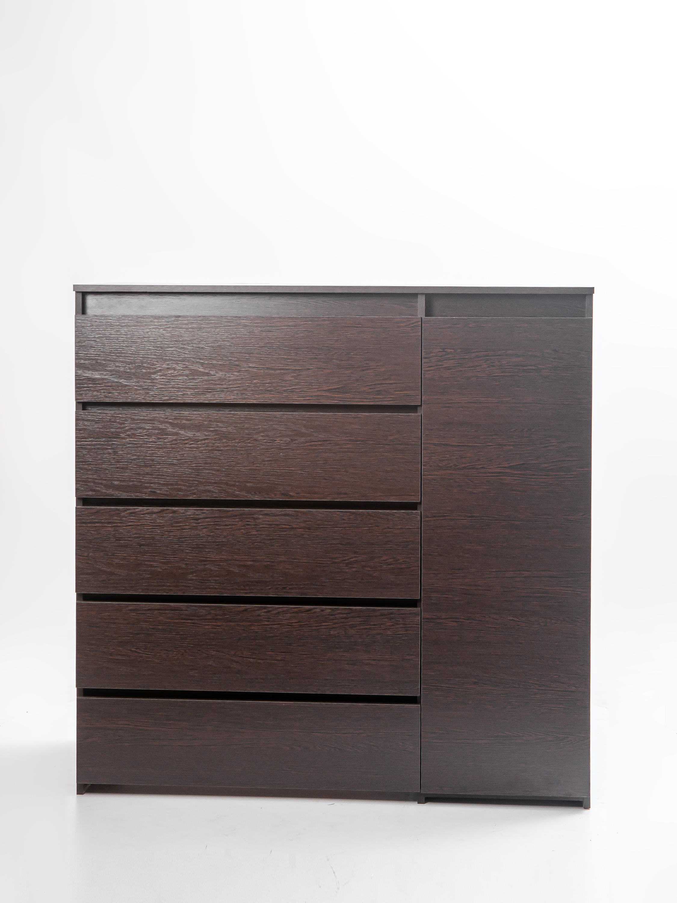 Изображение товара Комод Letta City Plus 5 ящиков 120x50x120 см венге для спальни и гостиной