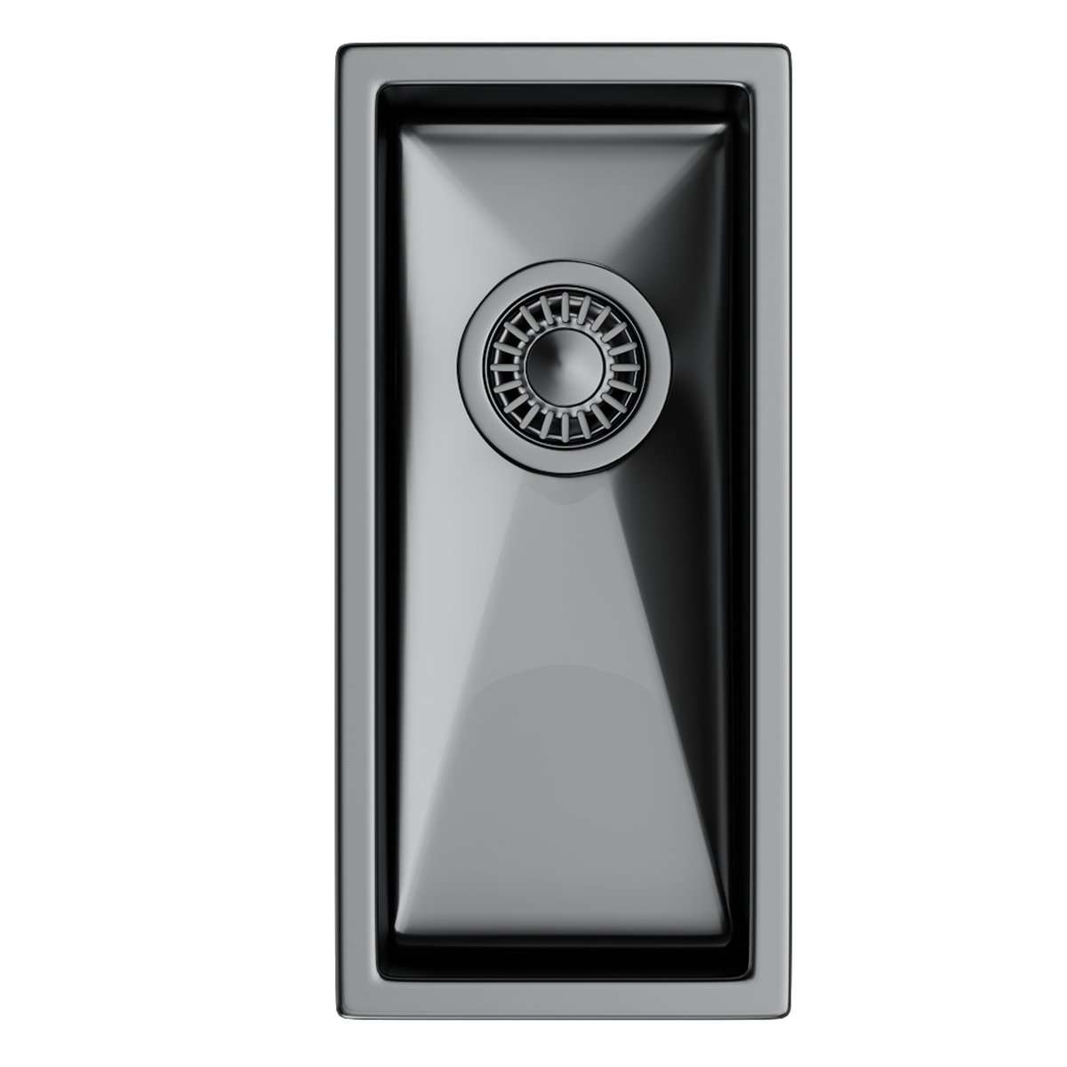 Изображение товара Врезная мойка Topzero Tnl 21x44x14 см нержавеющая сталь цвет титан