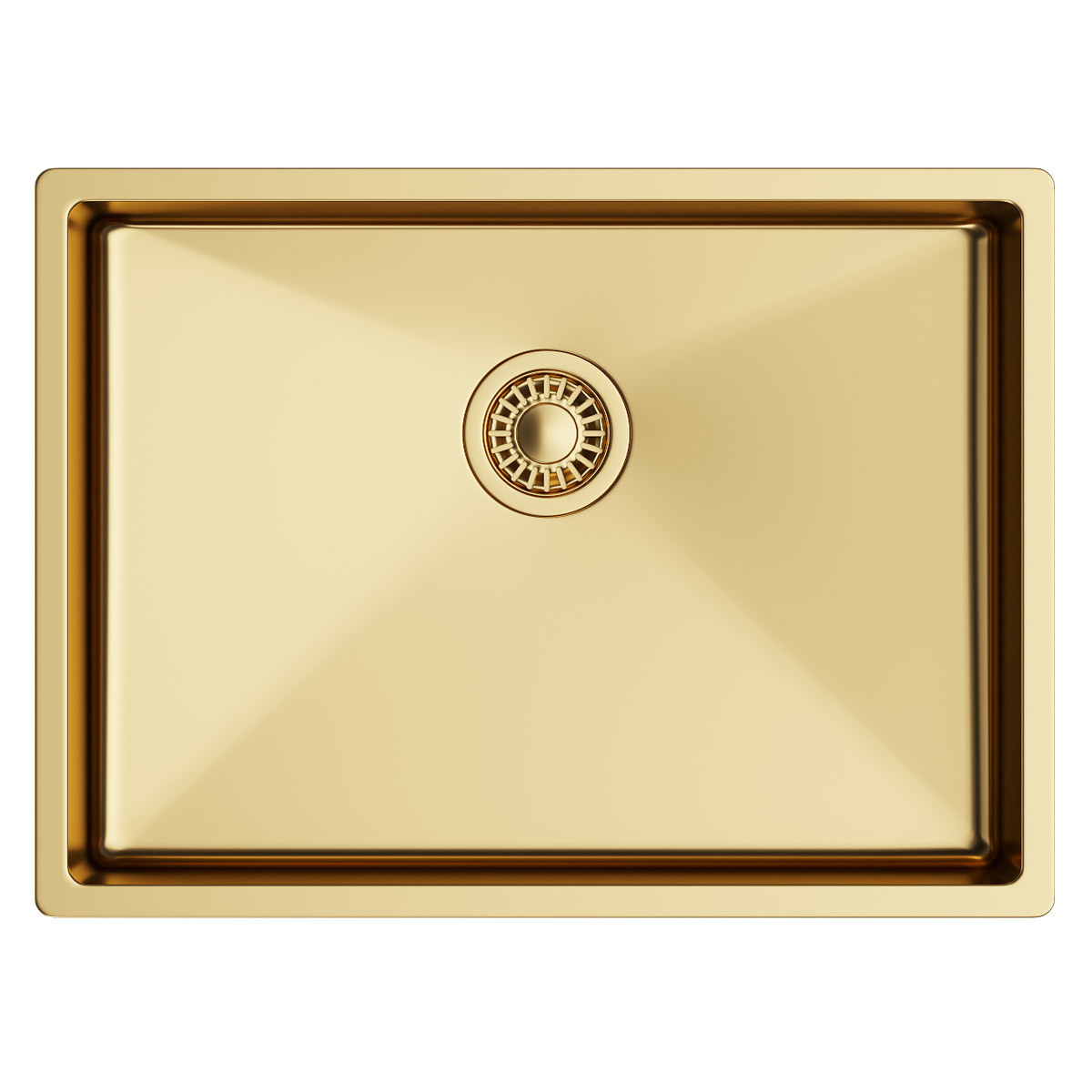 Изображение товара Врезная мойка Topzero Tnl 60x45x20.3 см нержавеющая сталь цвет золото