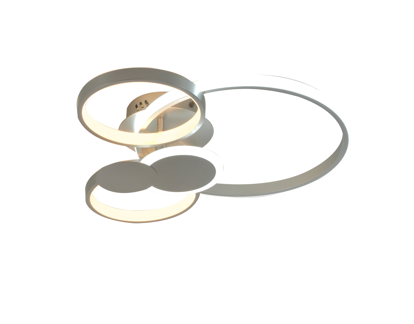 Изображение товара Люстра потолочная светодиодная SELENA 15 м² теплый белый серебристый современный дизайн