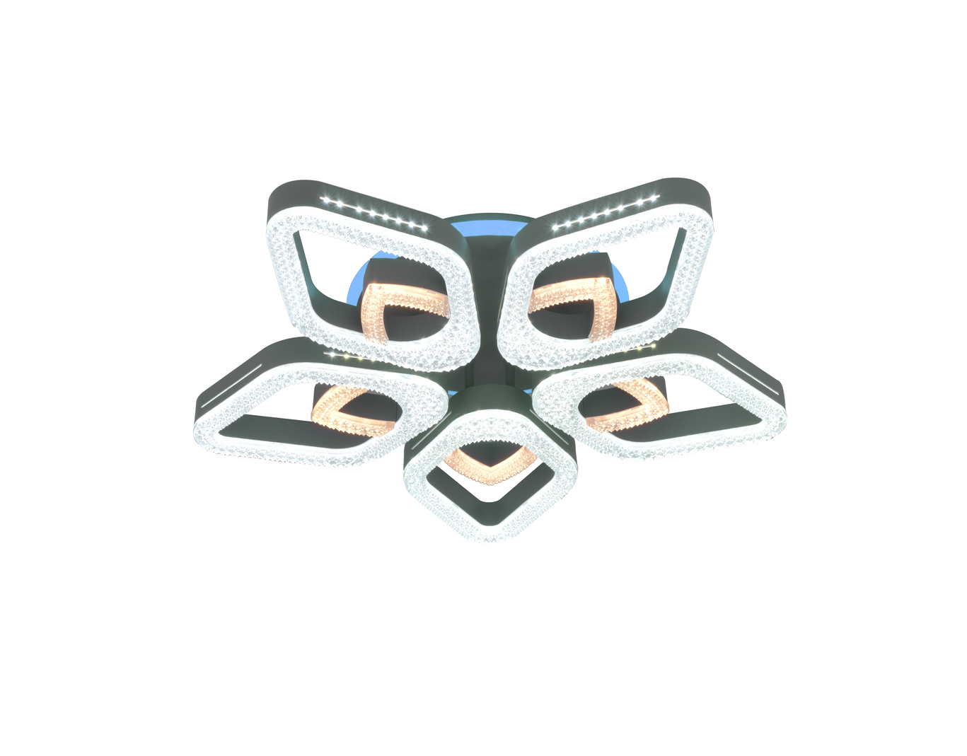 Изображение товара Люстра потолочная светодиодная SELENA 000030232 18 м² теплый белый цвет серый