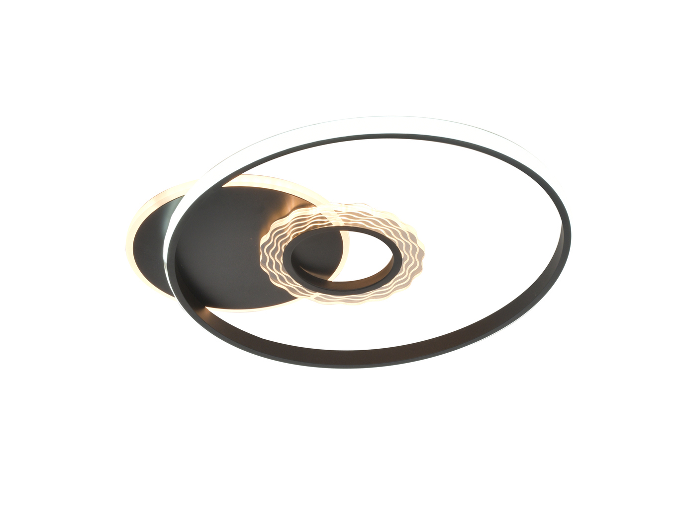 Изображение товара Люстра потолочная светодиодная SELENA 14 м² Теплый белый Черная