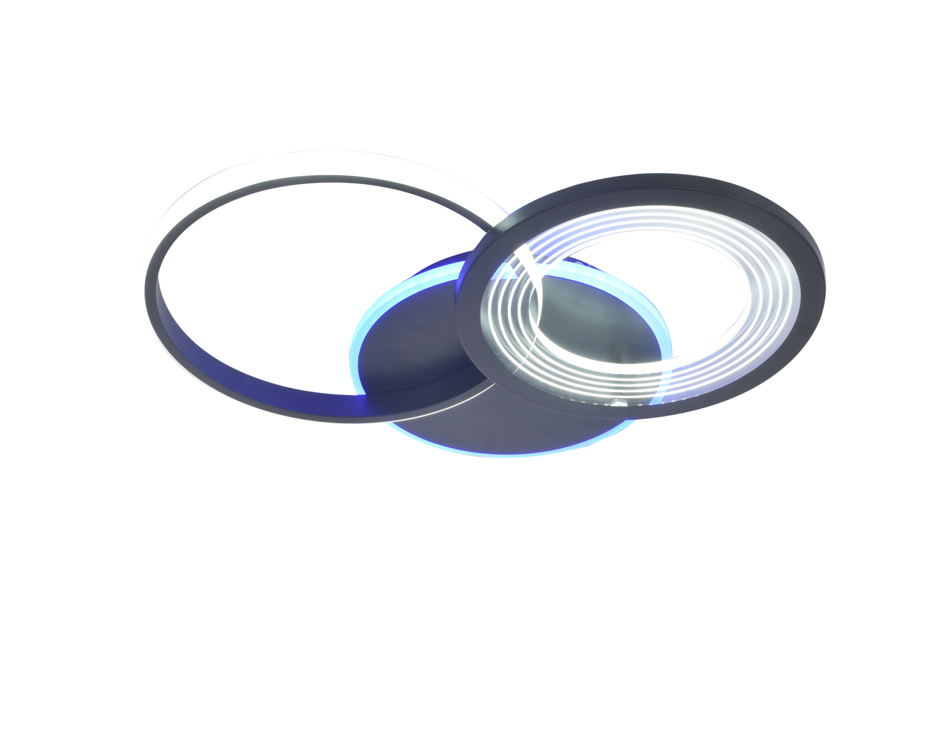 Изображение товара Люстра потолочная светодиодная SELENA 18 м² черная с 2 плафонами