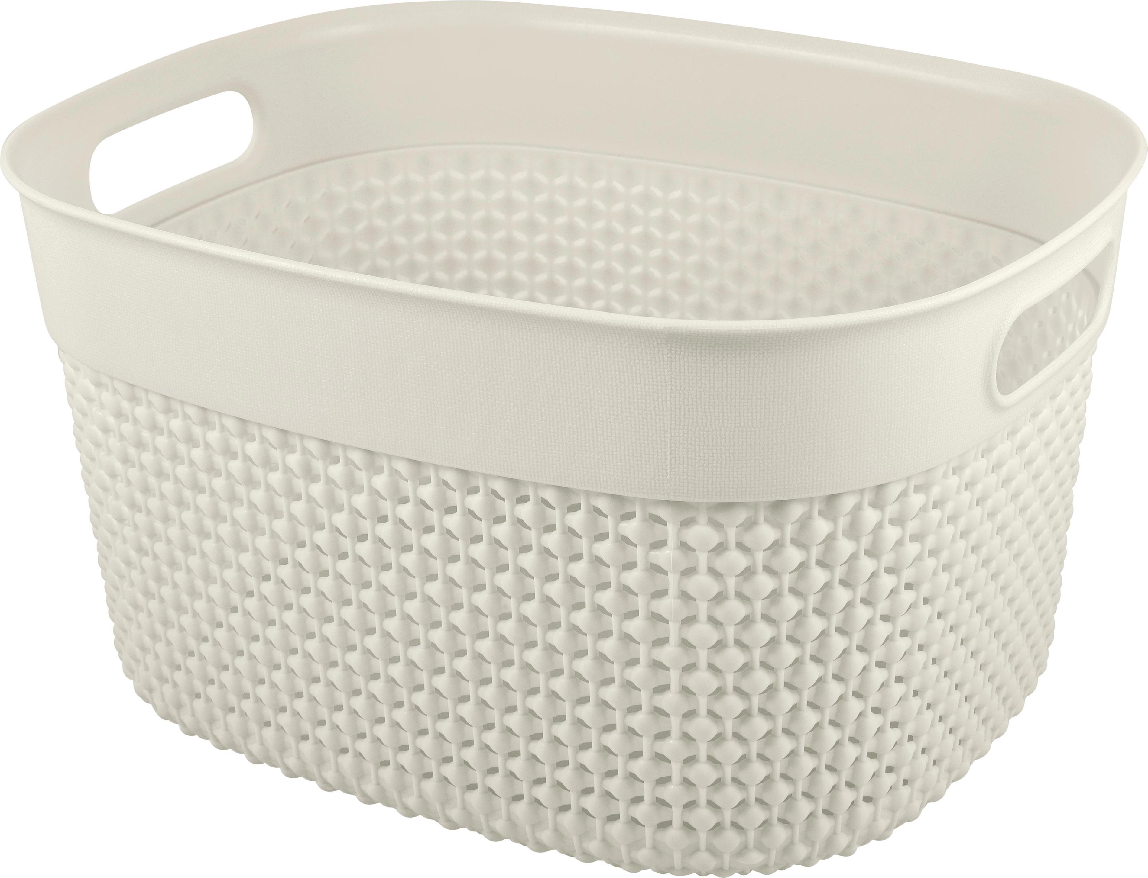 Изображение товара Корзинка для хранения Plast Team Oslo 26.6x22.1x15.1 см овальная молочная