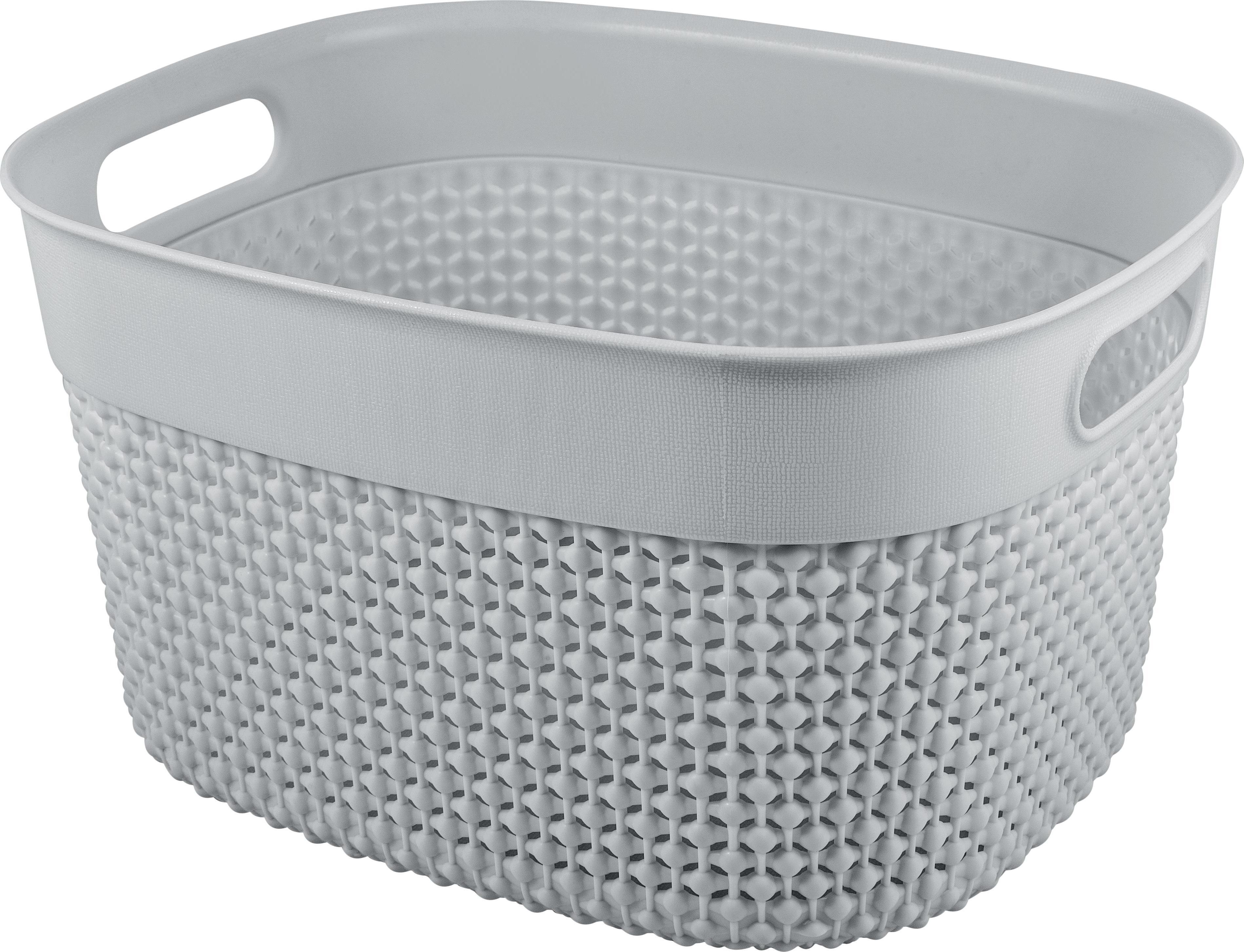 Изображение товара Корзинка для хранения Plast Team Oslo овальная 26.6x22.1x15.1 см серый