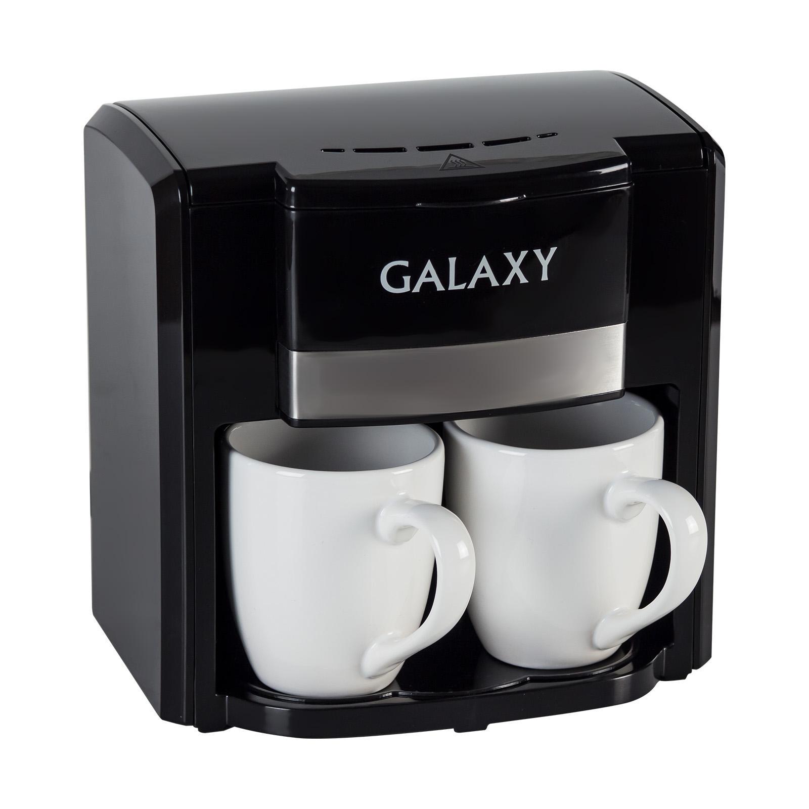 Изображение товара Электрическая капельная кофеварка GALAXY GL0708 с капучинатором черный