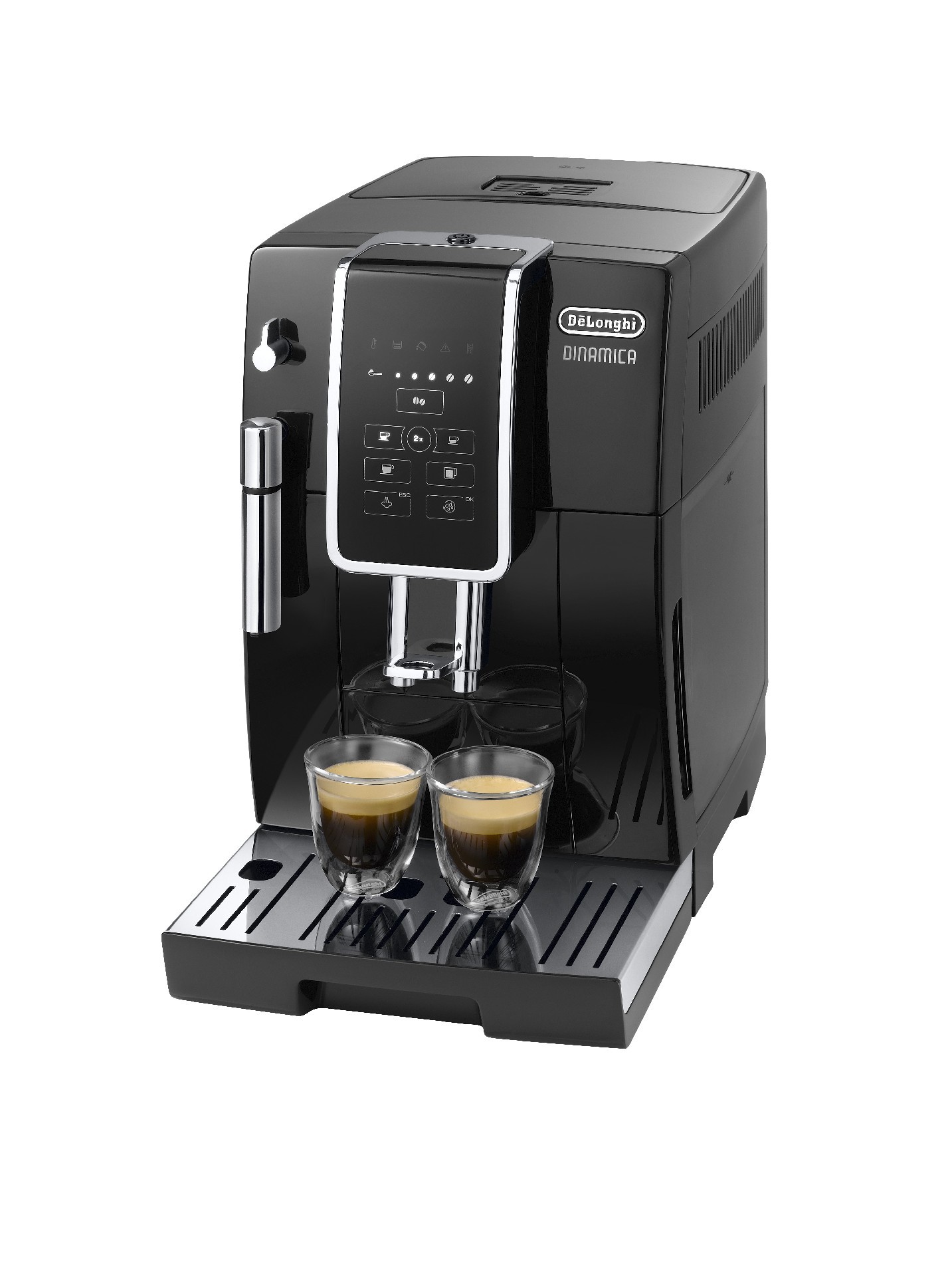 Изображение товара Кофемашина DeLonghi ECAM 350.15.B с функциями автоматической очистки и программируемыми настройками