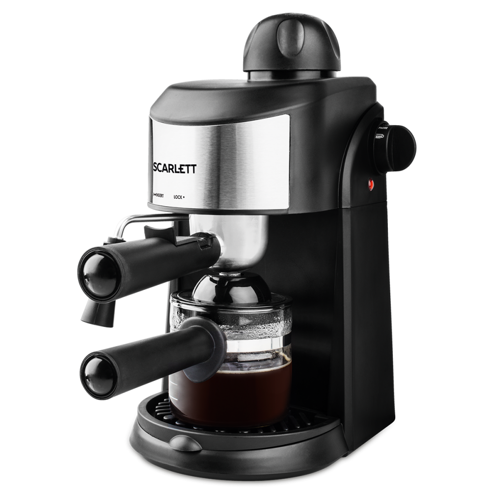 Изображение товара Рожковая кофеварка Scarlett 16x32.3x22.5 цвет черный