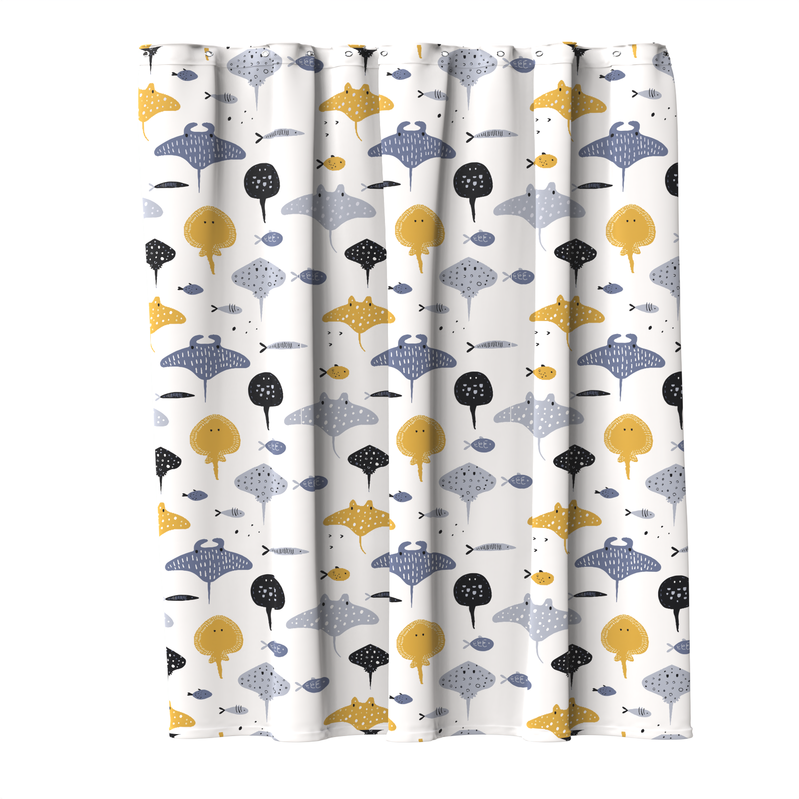 Изображение товара Штора для ванной Lemer Fish 180x200 см полиэстер разноцветная водоотталкивающая