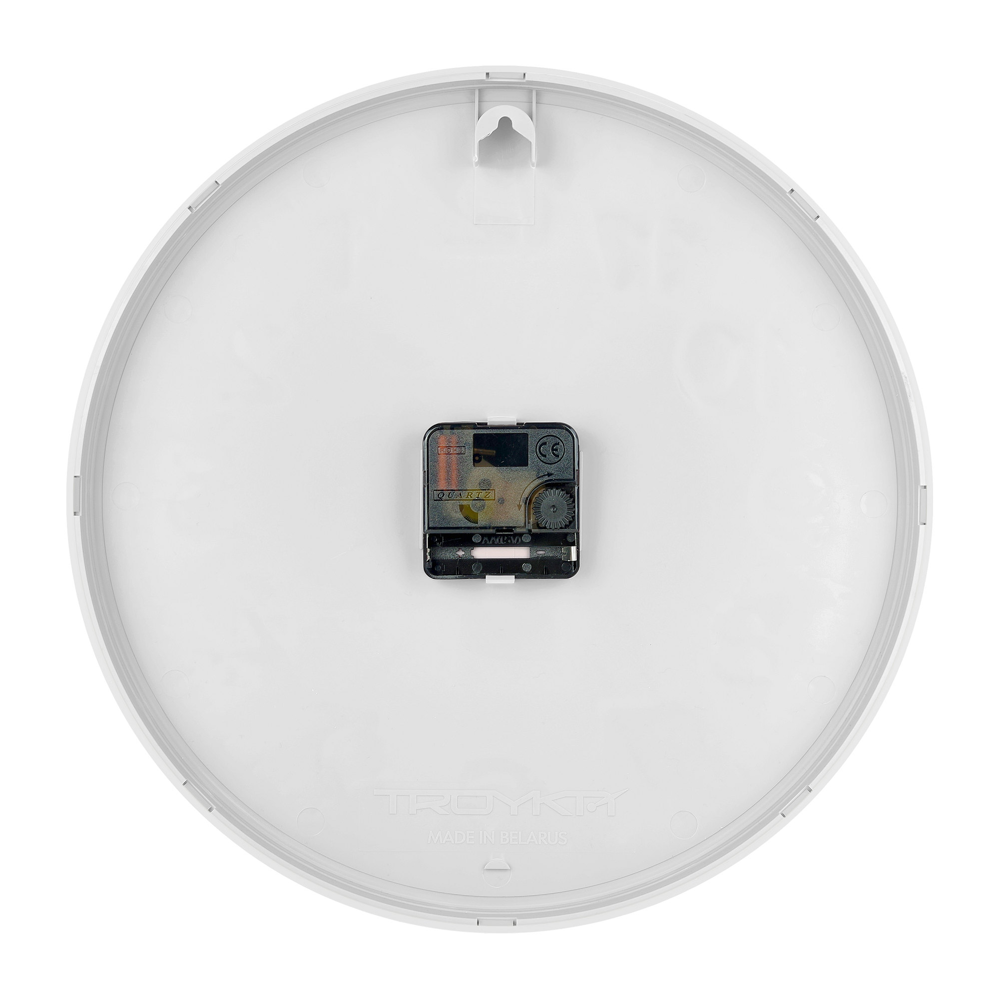 Настенные часы Troykatime Классика в белом, D30 см, пластик, цвет белый - 1