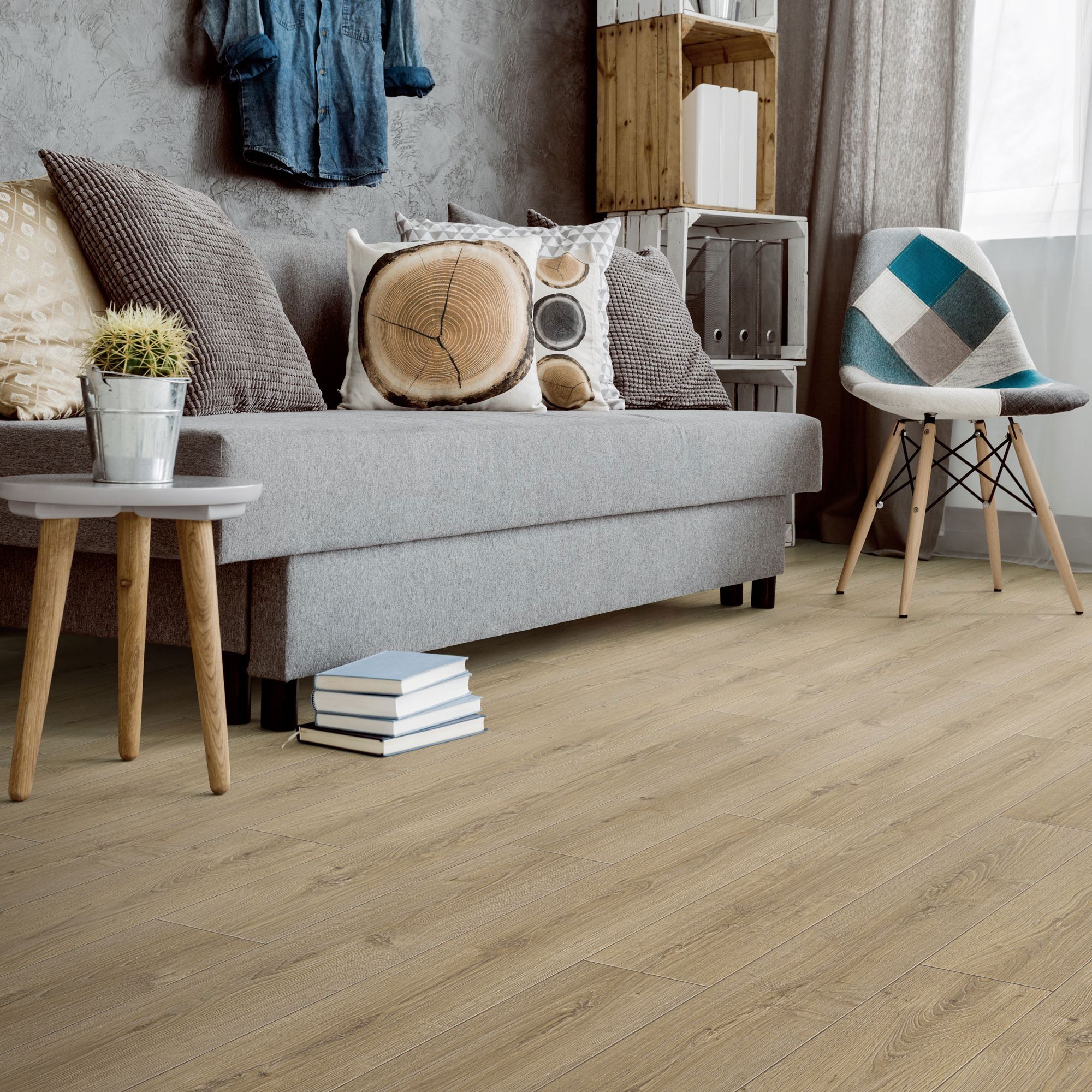 Изображение товара Линолеум "Дуб Фостер", ширина 3 м, класс 21, бытовой