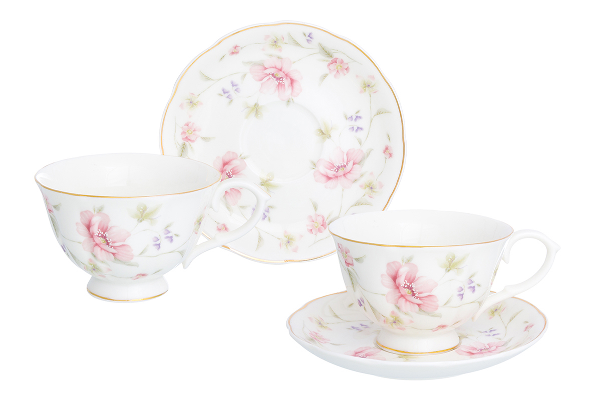 Изображение товара Набор чашек Диана 250 мл 4 предмета фарфор ELAN GALLERY красивый дизайн