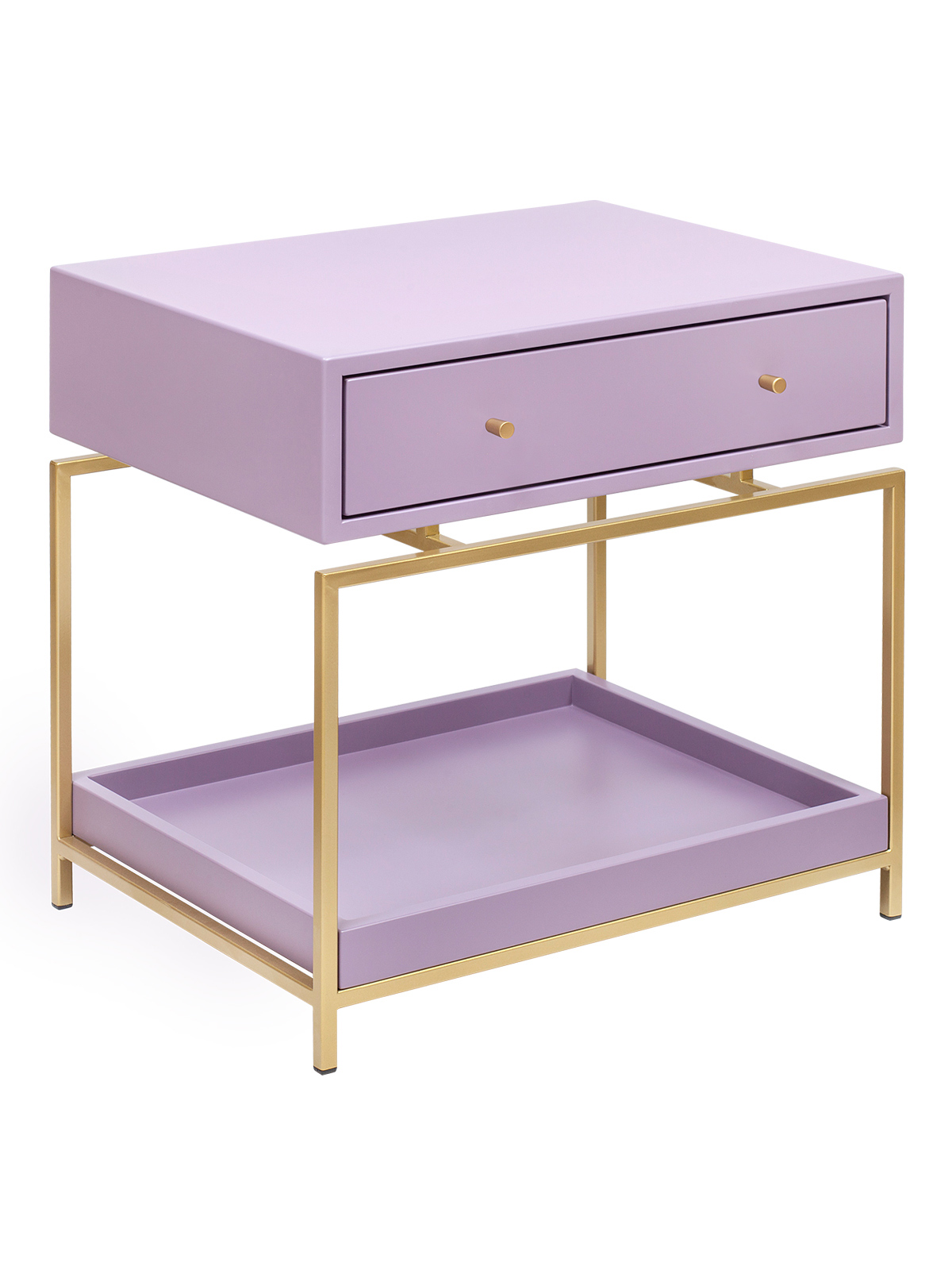 Изображение товара Прикроватная тумба Greenween GW-NS-Karin-G-MDF-DP 1 ящик 60x61x45 см фиолетовая