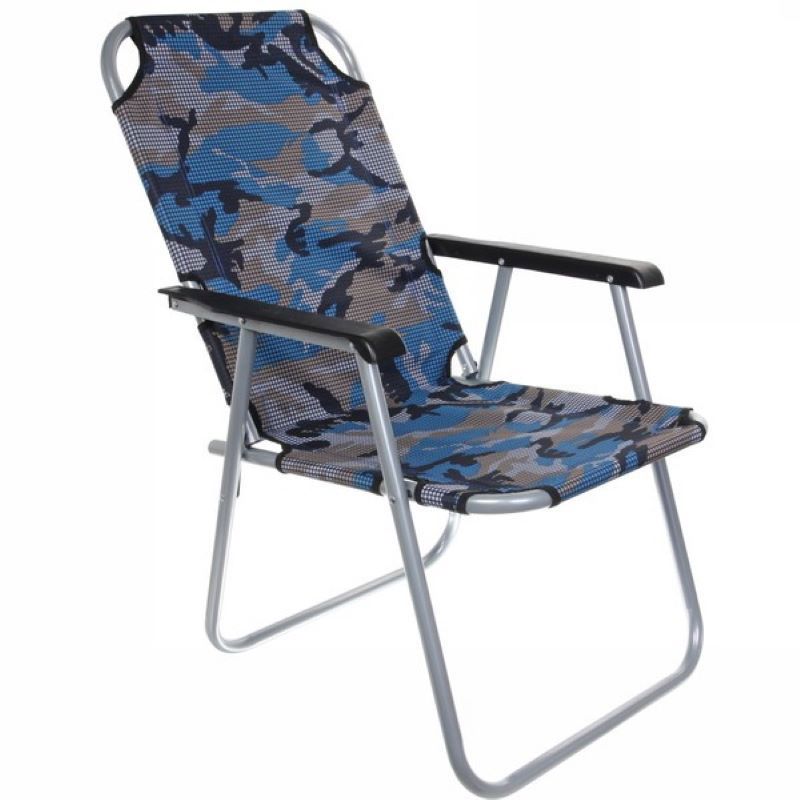 Изображение товара Складной садовый стул Добросад Трон 835-794 из стали синий для кемпинга