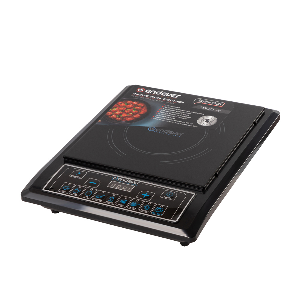 Изображение товара Индукционная плита Endever Skyline IP-20 30 см одна конфорка черный