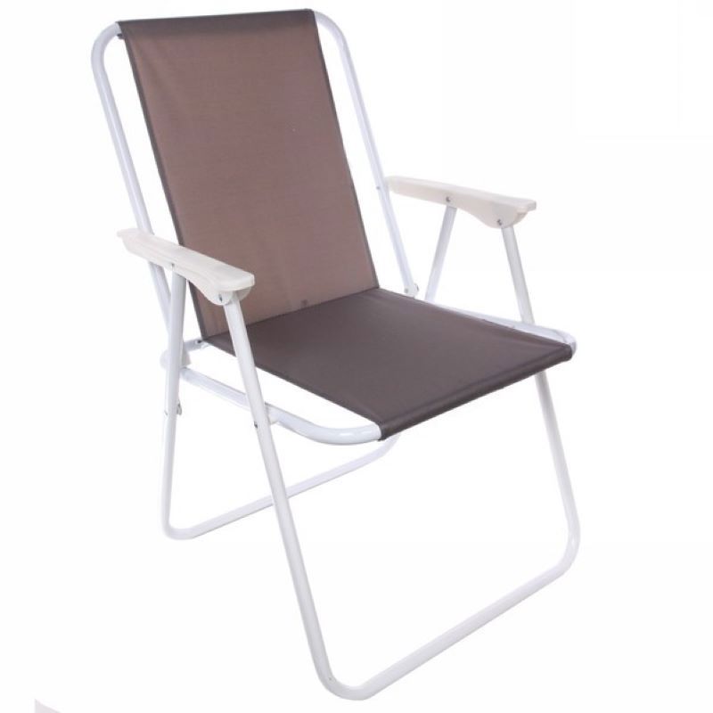 Изображение товара Стул садовый складной Добросад Отдых 50 см х 47 см х 77 см сталь серый