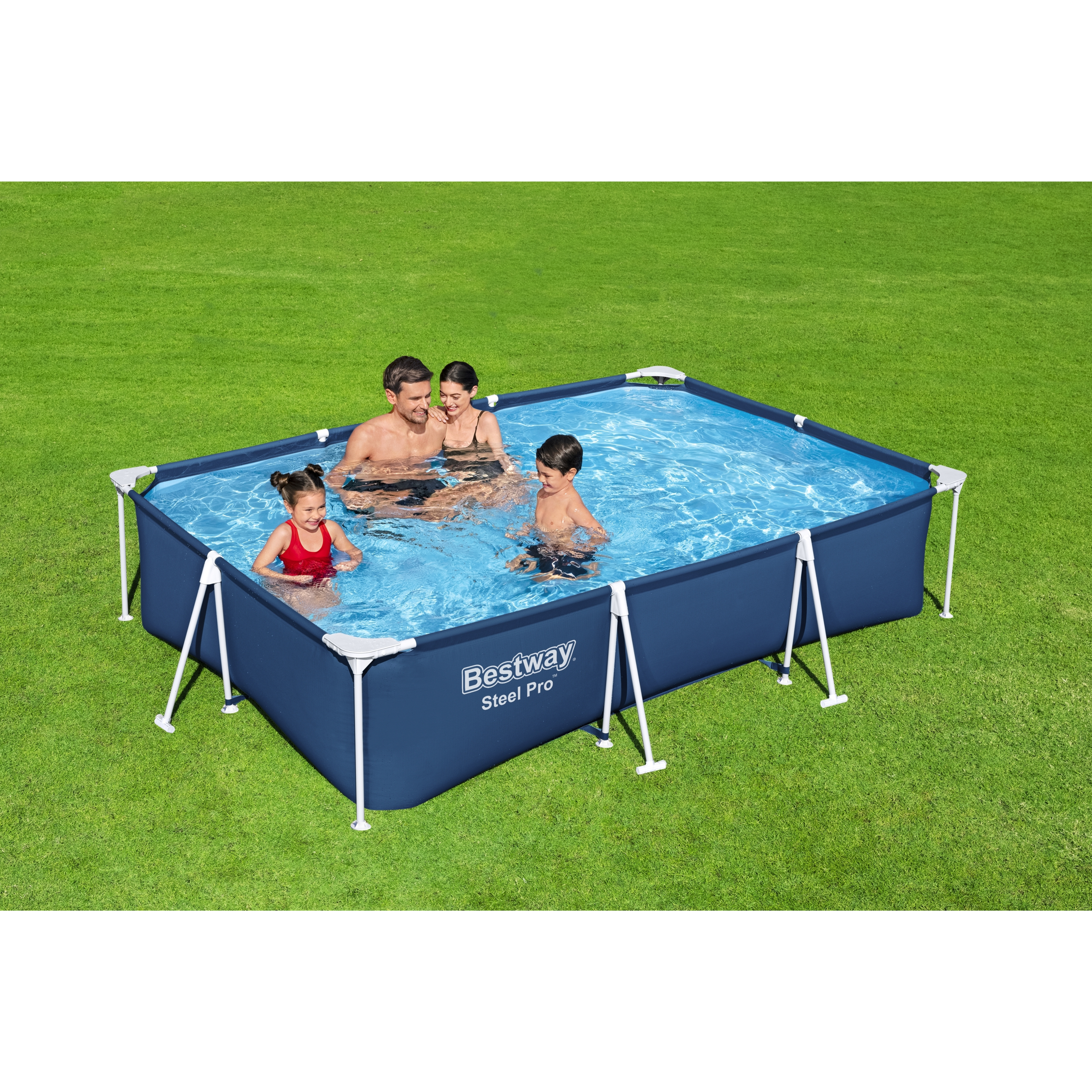 Бассейн каркасный прямоугольный Bestway 56411 BW 300x201x66 см - 7