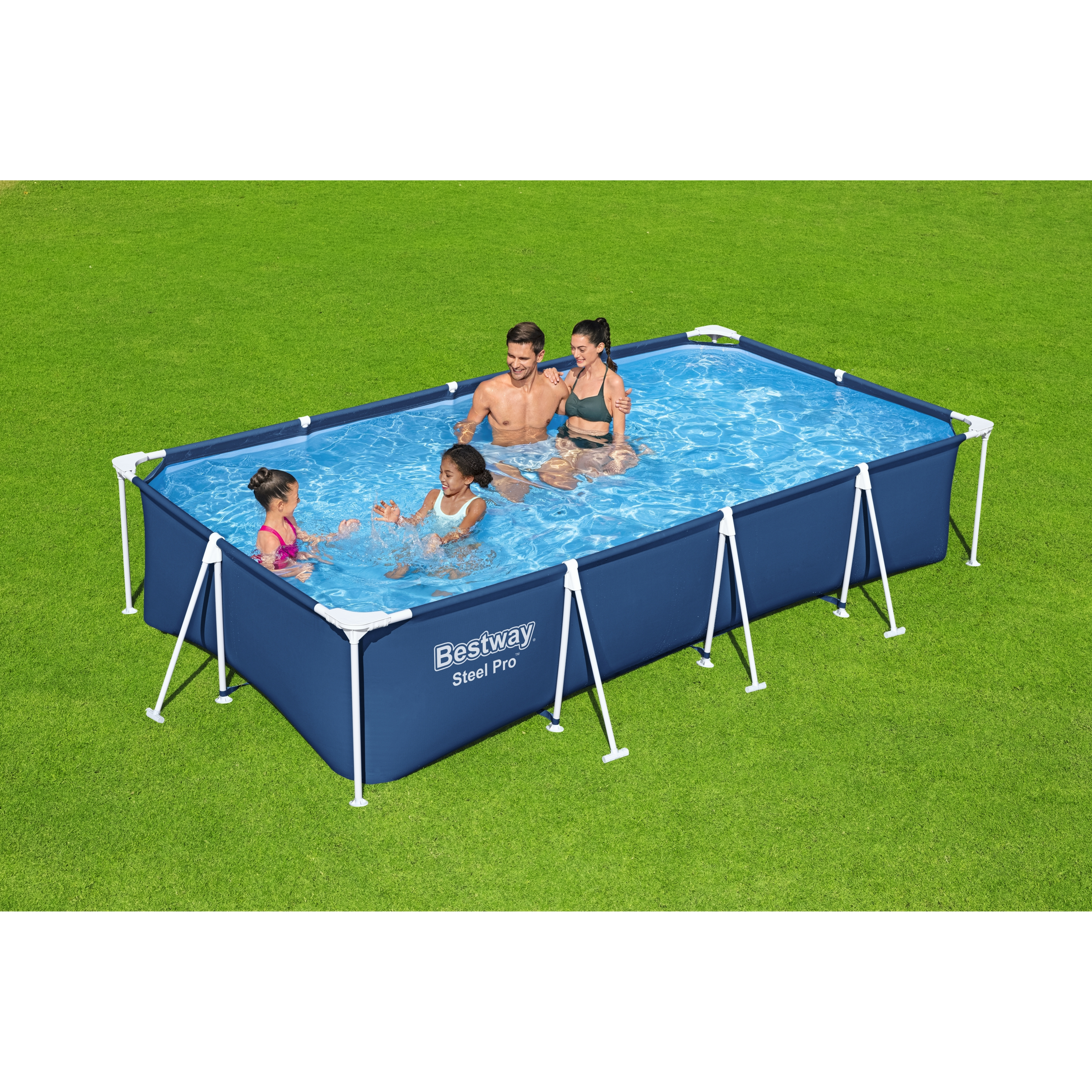 Бассейн каркасный прямоугольный Bestway 56424 BW 400x211x81 см - 8