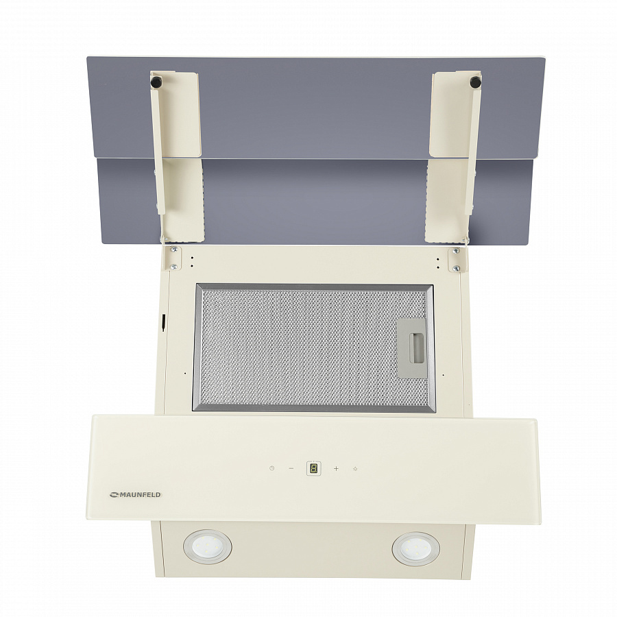 Изображение товара Кухонная наклонная вытяжка Maunfeld Cascada 60 бежевый с сенсорным управлением