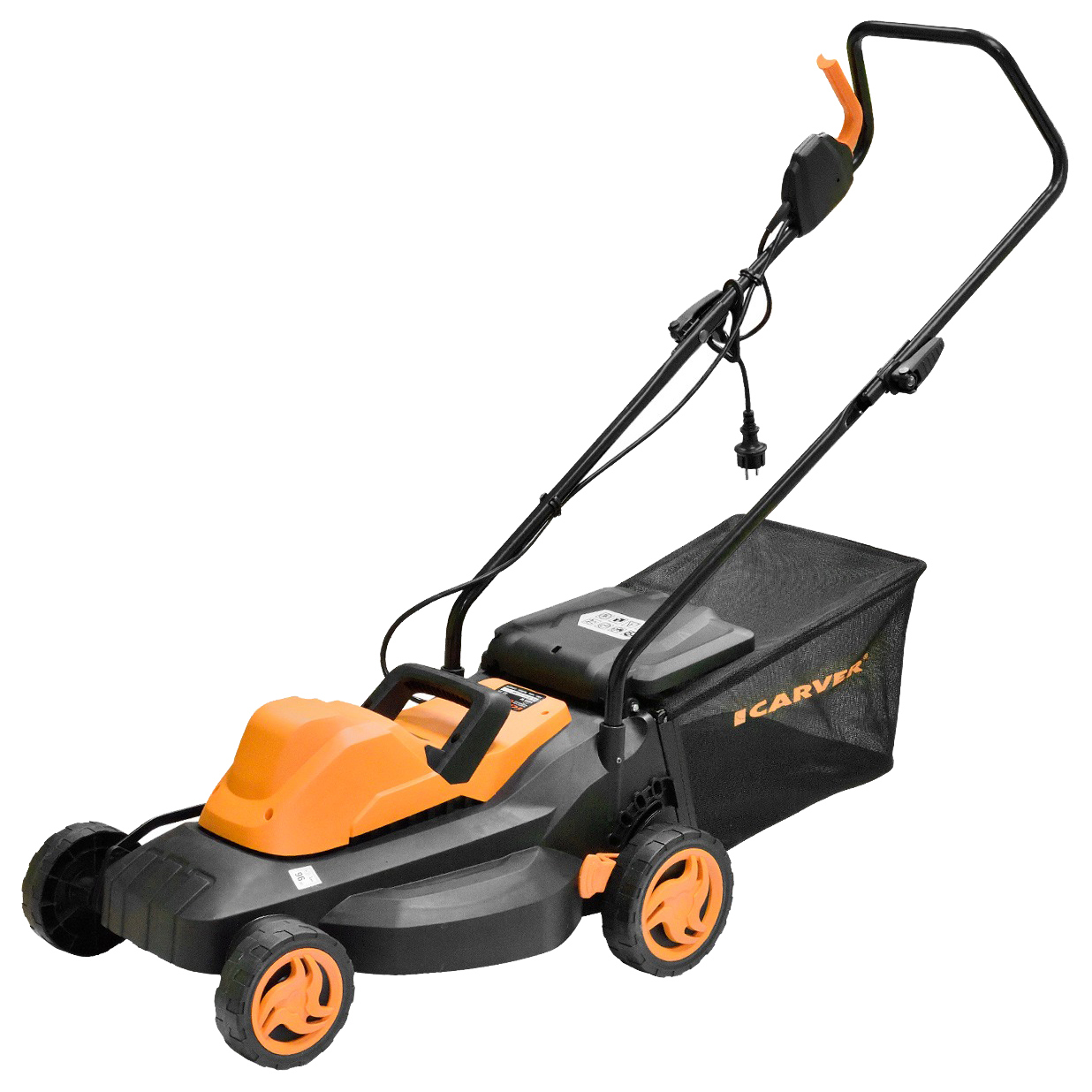 Изображение товара Электрическая газонокосилка CARVER LME-1437 1400 Вт 37 см с травосборником